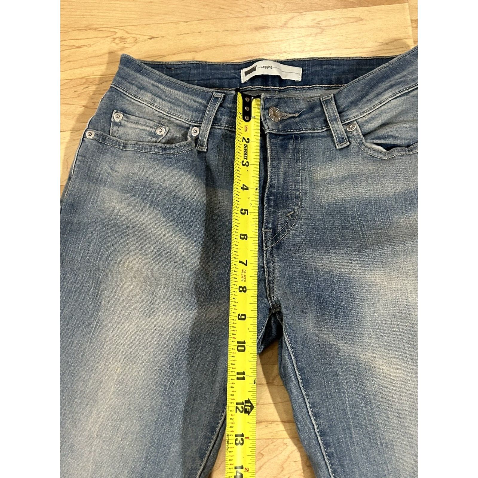 Levi's Womens Levis Legging Jeans Stretch Blue Denim 27x30 Size 27" / US 4 / IT 40 - 3 Thumbnail