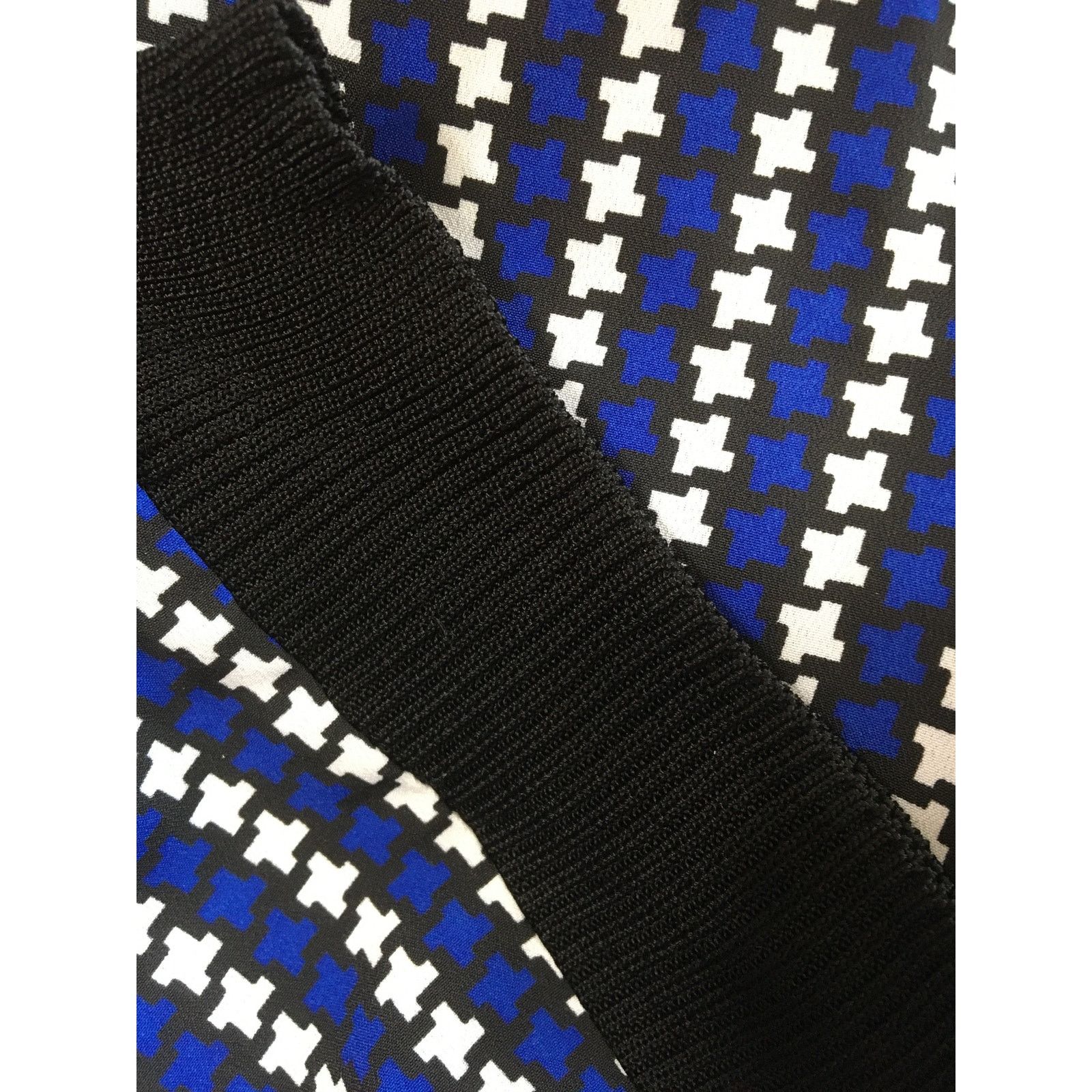 Michael Kors NWT Michael Kors Cap Sleeve Royal Blue, White & Black Blouse Size S / US 4 / IT 40 - 5 Thumbnail