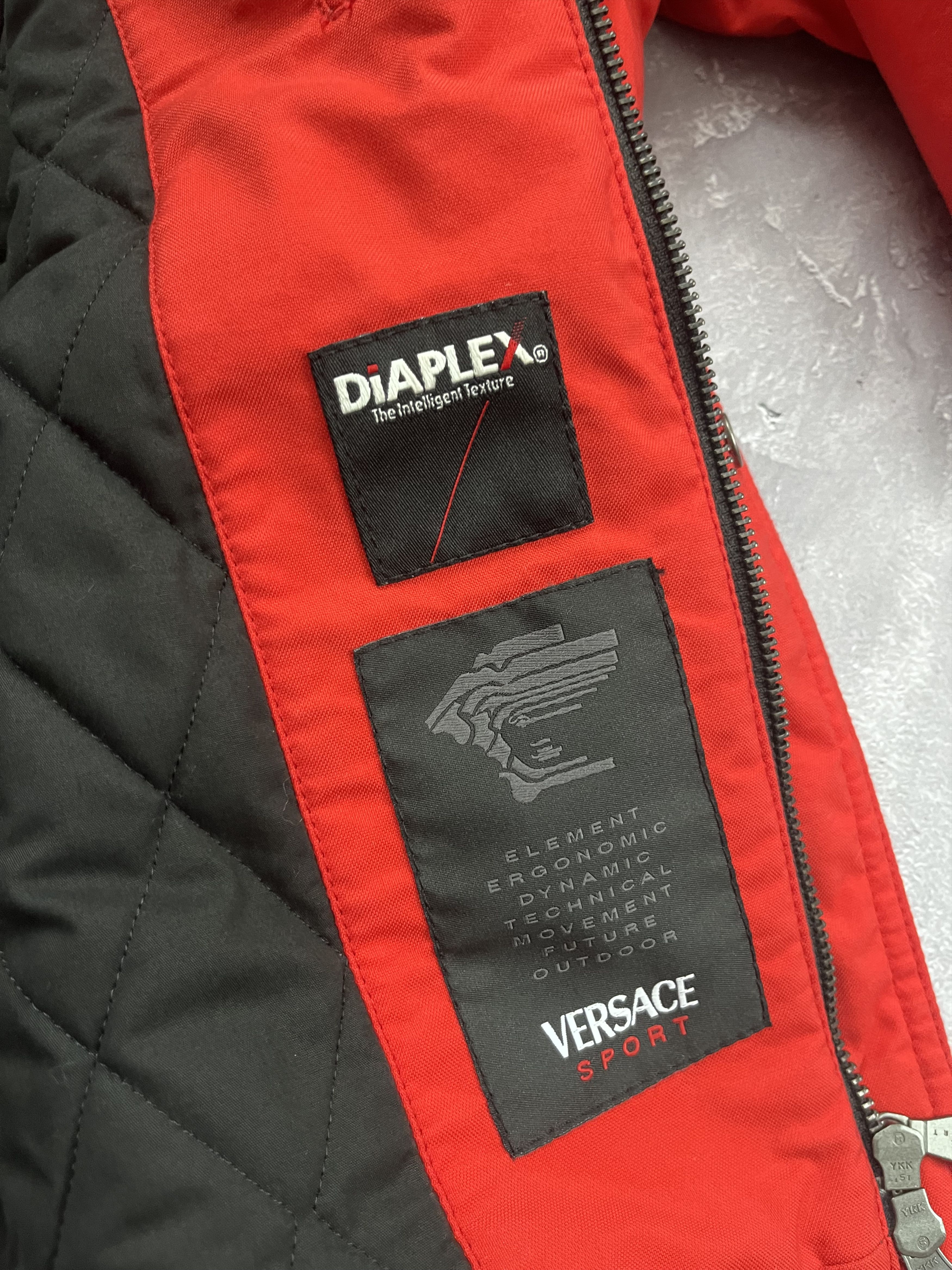 Versace Vintage Versace Sport Diaplex Biker Jacket Style Red Logo Size US L / EU 52-54 / 3 - 14 Thumbnail