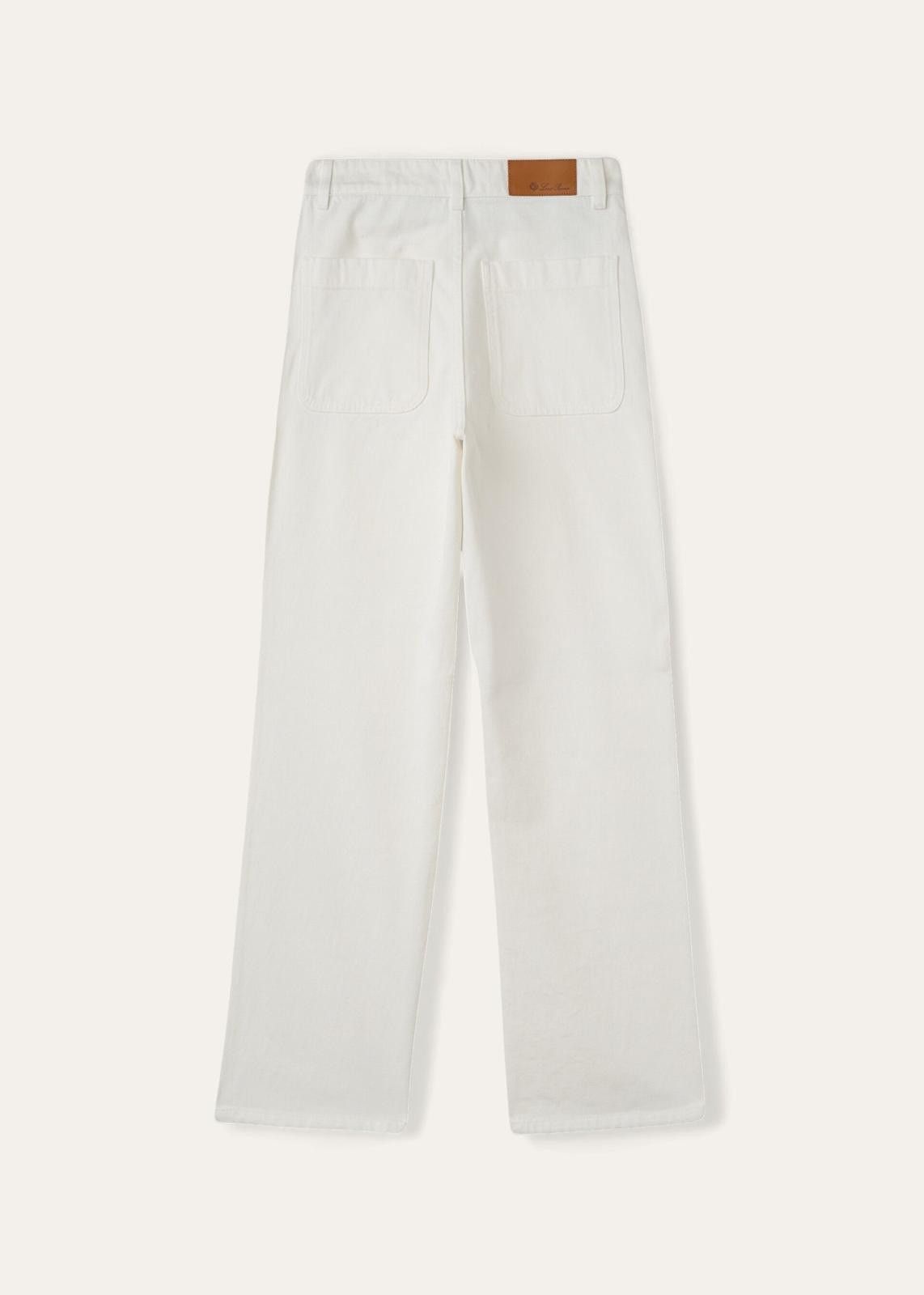 Loro Piana o1srvl11e0125 Releigh Denim Pant in White Size 26" / US 2 / IT 38 - 2 Thumbnail