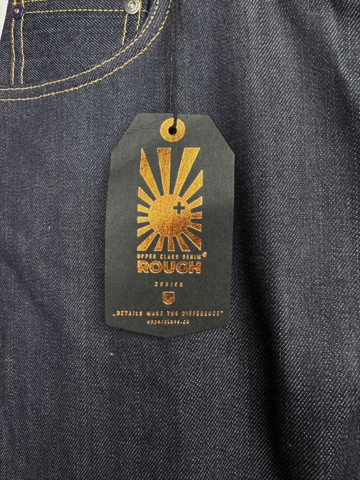 Other Upper Class Denim Rough Japan Selvage 12 oz Raw T3T Kurabo Size US 33 - 8 Thumbnail