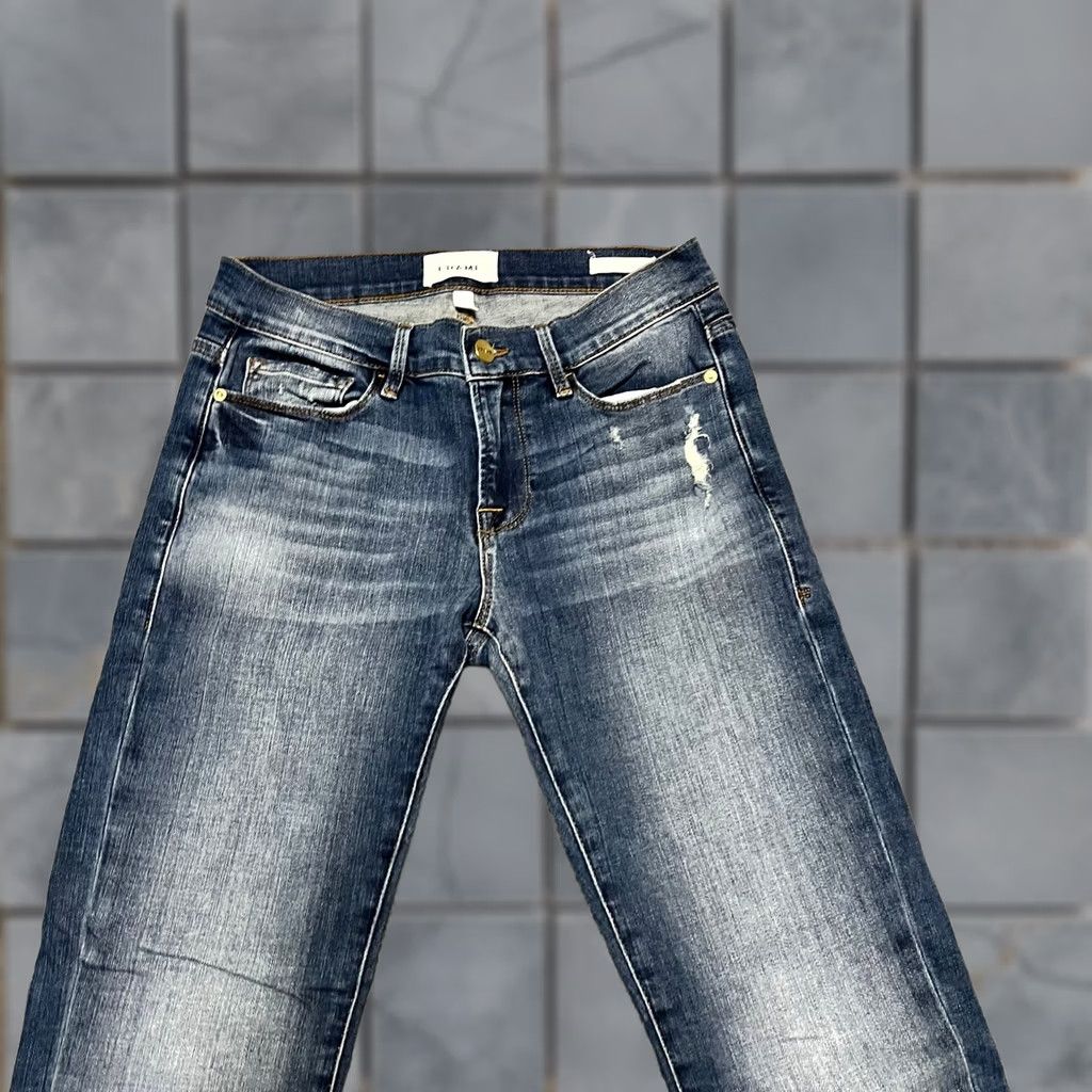 Frame VINTAGE FRAME Denim Womens Jeans Boyfriend 24 Blue Ankle 28x29.5 Womens Boys? Size 42" / US 20 - 1 Thumbnail