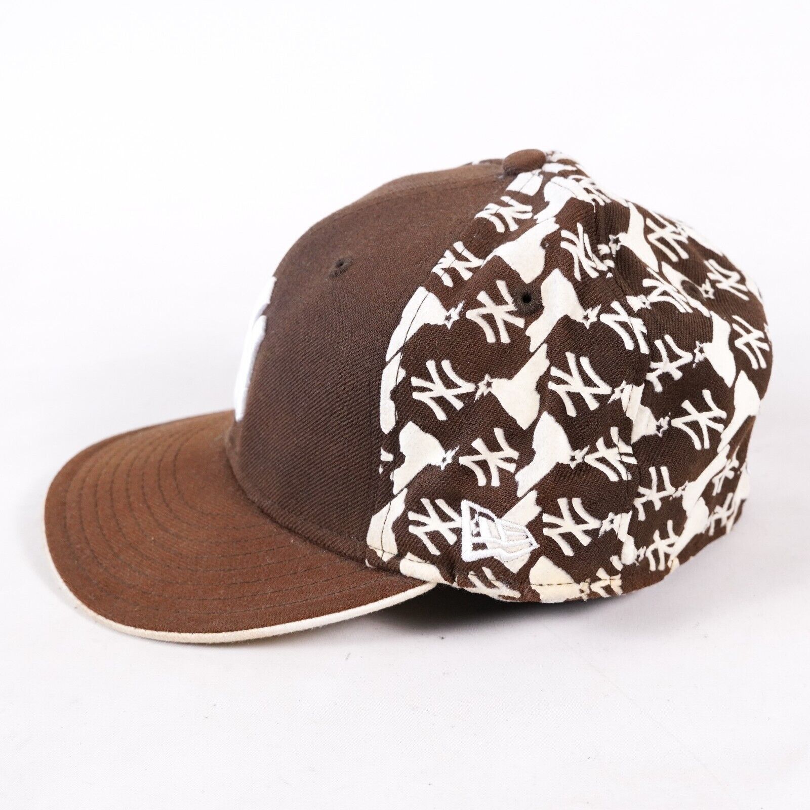 New Era New Era MLB Team New York Yankees Fitted Hat Cap Visor Brown Size ONE SIZE - 5 Thumbnail