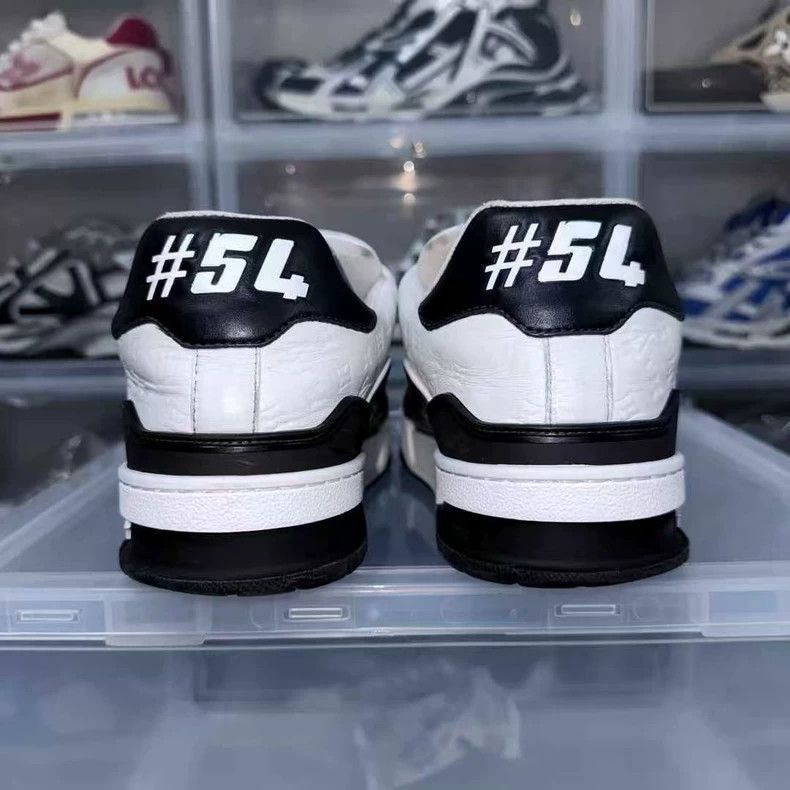 Louis Vuitton lv trainer black white sneakers-2508 Size US 7.5 / EU 40-41 - 4 Thumbnail