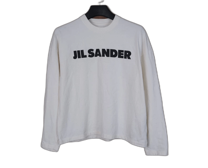 Jil Sander jil sander classic logo long sleeve sweatshirt Size US S / EU 44-46 / 1 - 1 Thumbnail