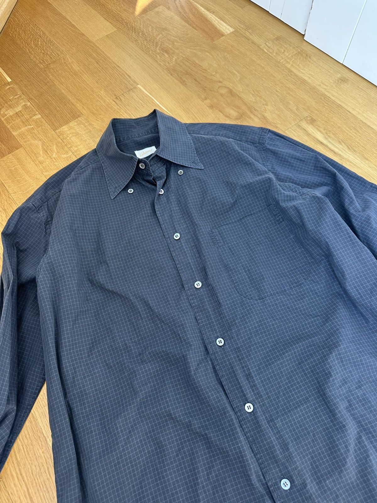 Brioni Made in Italy Brioni Shirt Black Size US XL / EU 56 / 4 - 12 Thumbnail