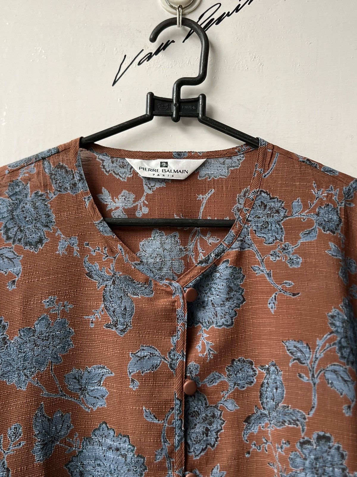 Pierre Balmain Pierre Balmain Paris Flower Motive Shirt Size US M / EU 48-50 / 2 - 12 Thumbnail