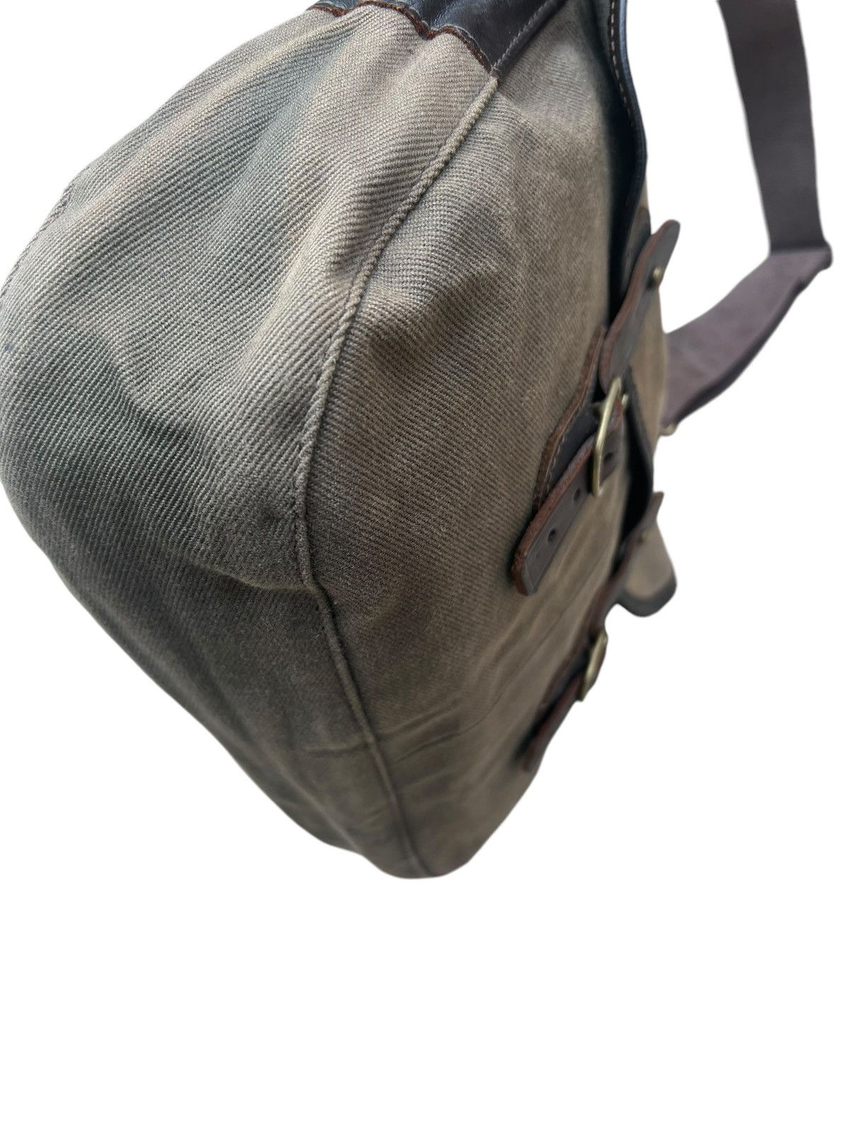 Vintage Vintage Quality Gunslips Sun Fade Waxed Canvas Messenger Bag Size ONE SIZE - 17 Thumbnail