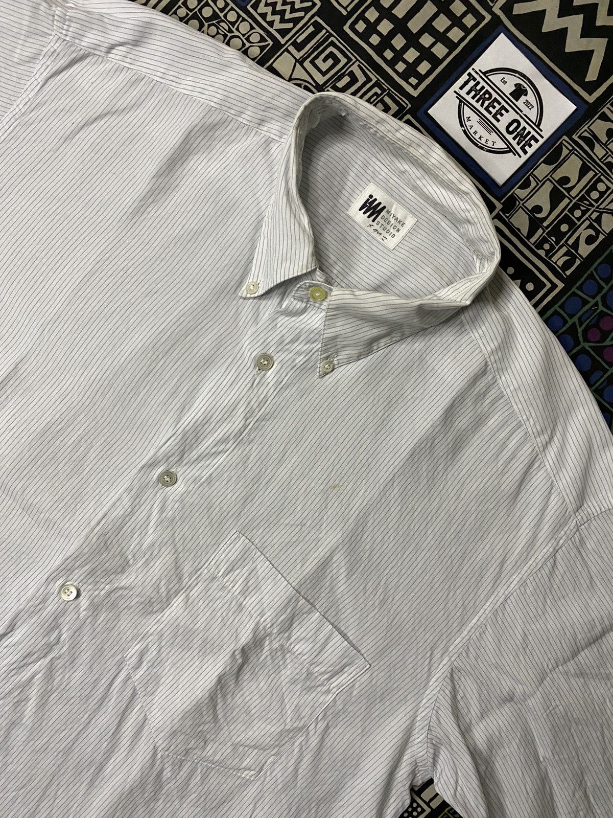 Issey Miyake × Japanese Brand Issey Miyake Design Studio Button Up Size US L / EU 52-54 / 3 - 2 Thumbnail