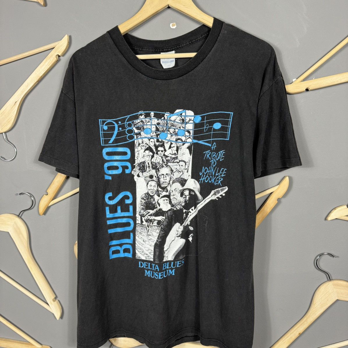 Band Tees × Vintage Vintage 1990 John Lee Hooker Delta Blues Band T-shirt Size US XL / EU 56 / 4 - 5 Thumbnail