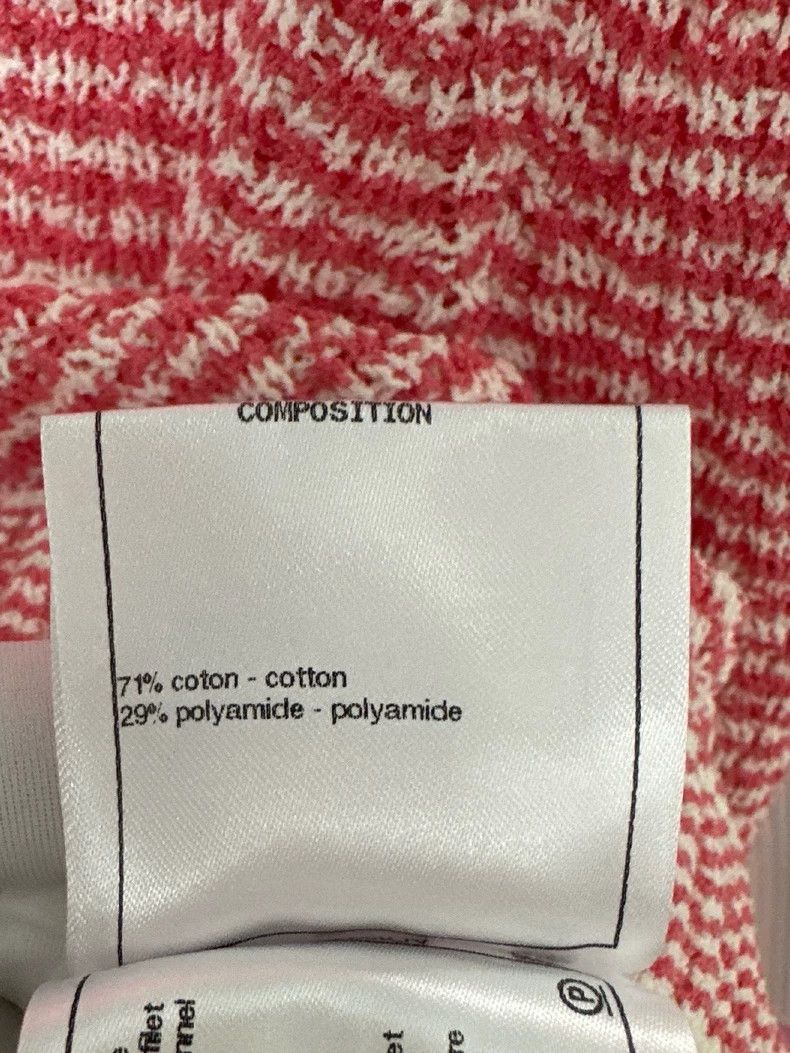 Chanel Chanel 21C red striped knitted short sleeves Size XS / US 0-2 / IT 36-38 - 5 Thumbnail