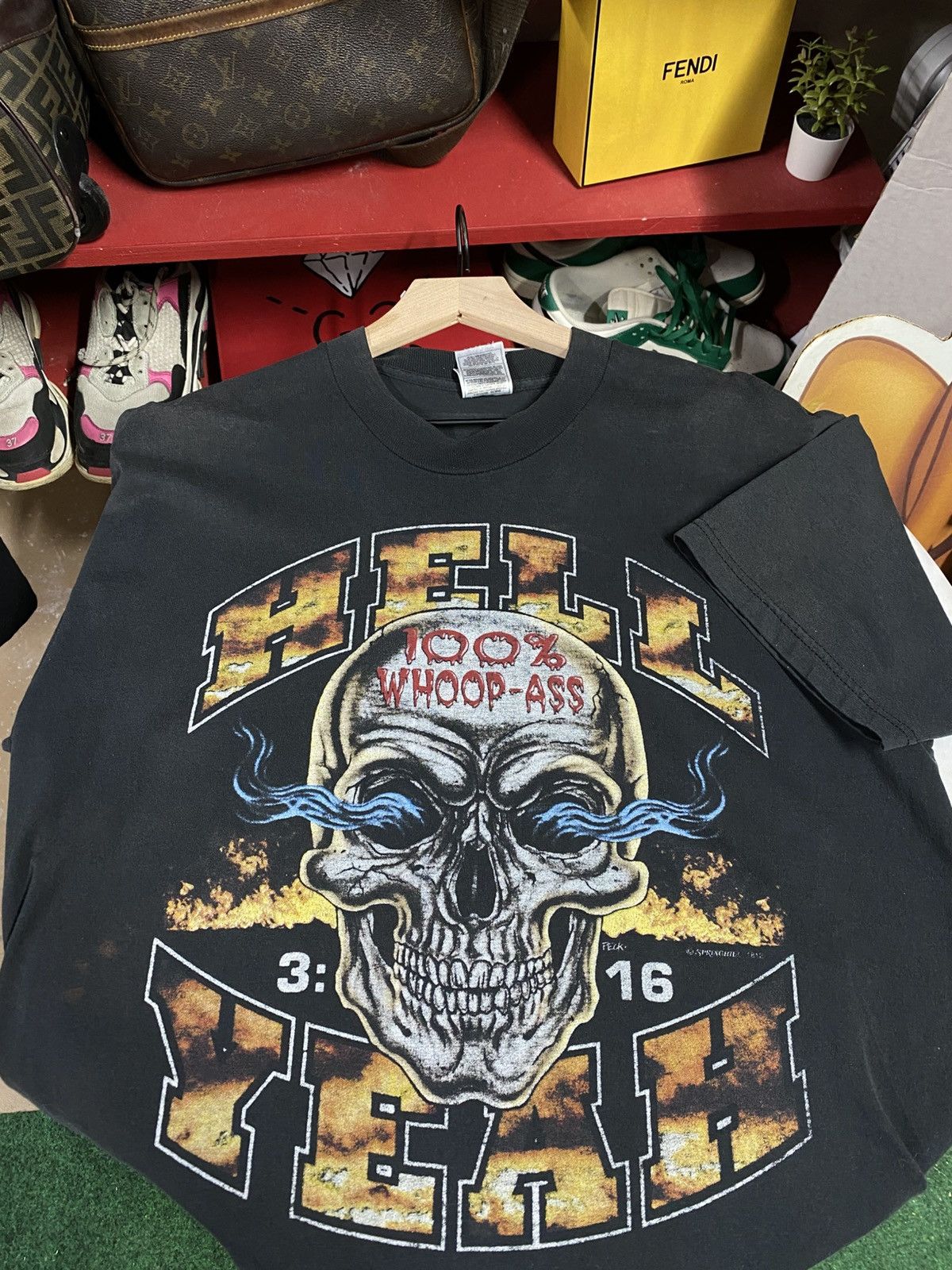 Vintage 90's Wrestling WWF Stone Cold Steve Austin Shirt Med