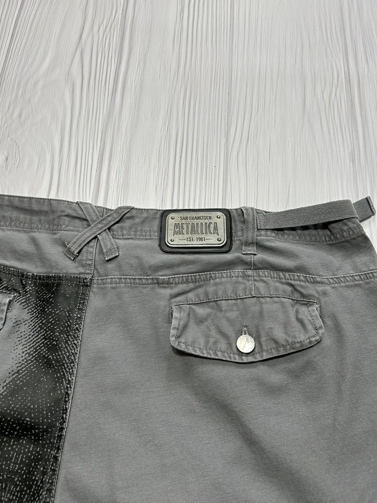 Band Tees Vintage Y2K Allprinted METALLICA Cargo Shorts Big Size 3XL Size US 39 - 9 Thumbnail