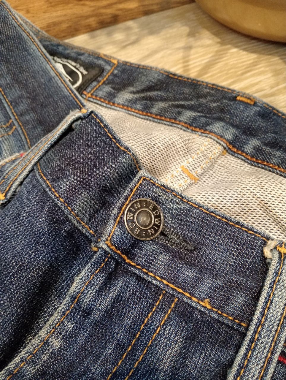 Edwin VINTAGE EDWIN ZYLON X KUSHITANI HAMAMATSU LIMITED JEANS Size US 33 - 5 Thumbnail