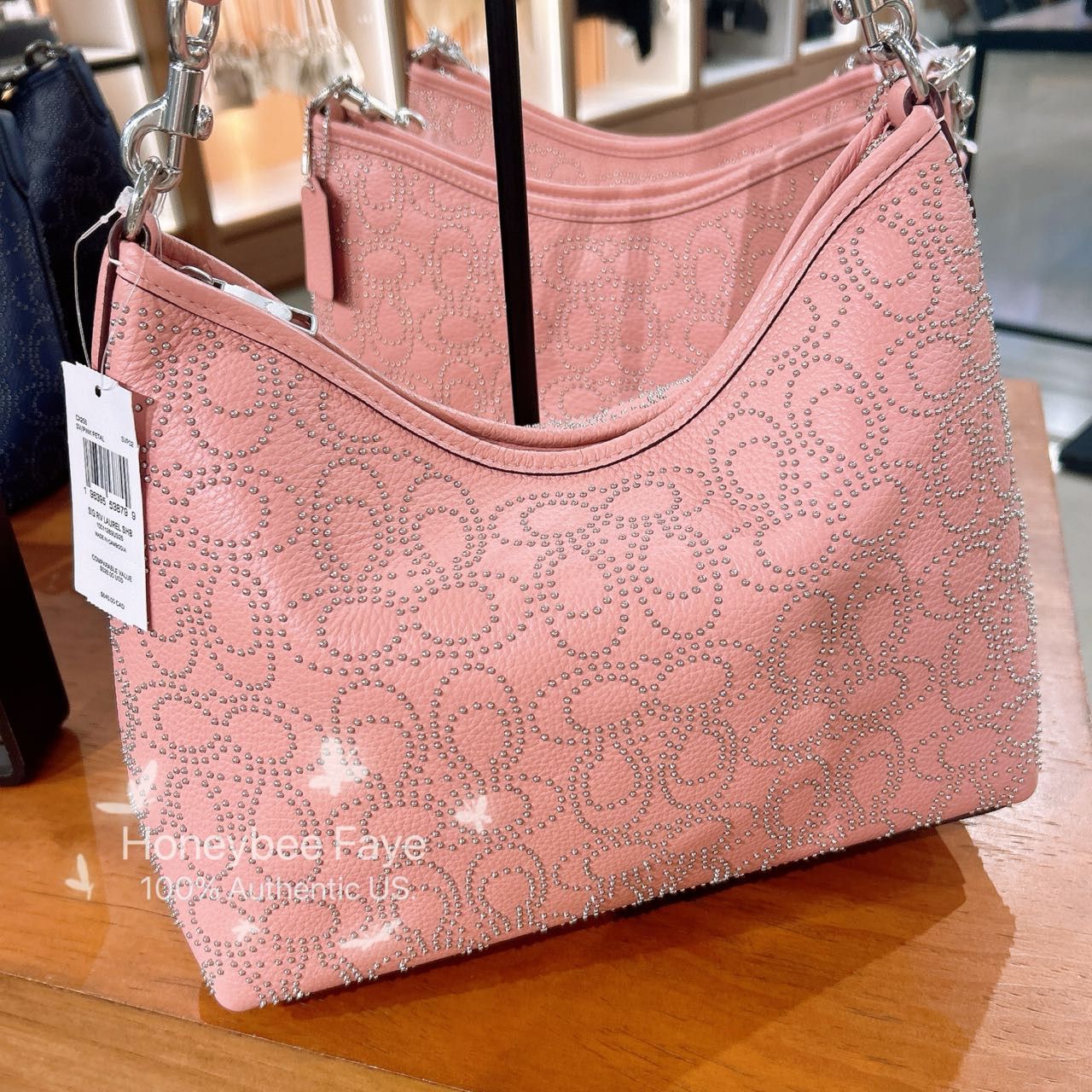 Coach Laurel Shoulder Bag With Signature Rivets CX258 Size ONE SIZE - 4 Thumbnail