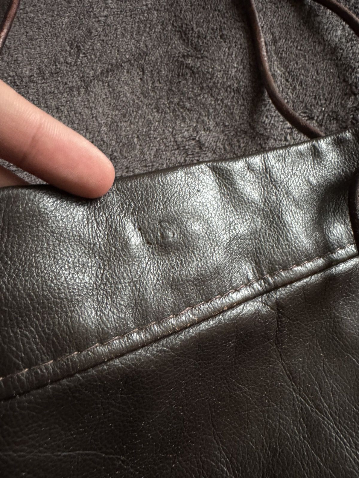 Vintage Vintage leather messenger y2k avant Garde Issey miyake style Size ONE SIZE - 5 Thumbnail