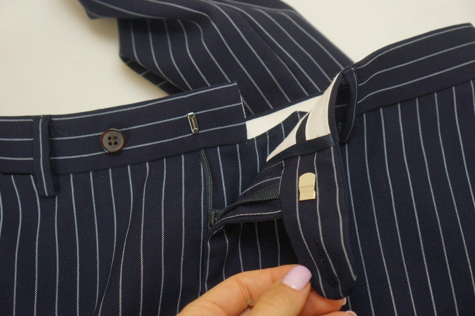 Suitsupply Men Suitsupply Suit Traveller Havana Patch Pinstriped US38 Size 38R - 9 Thumbnail