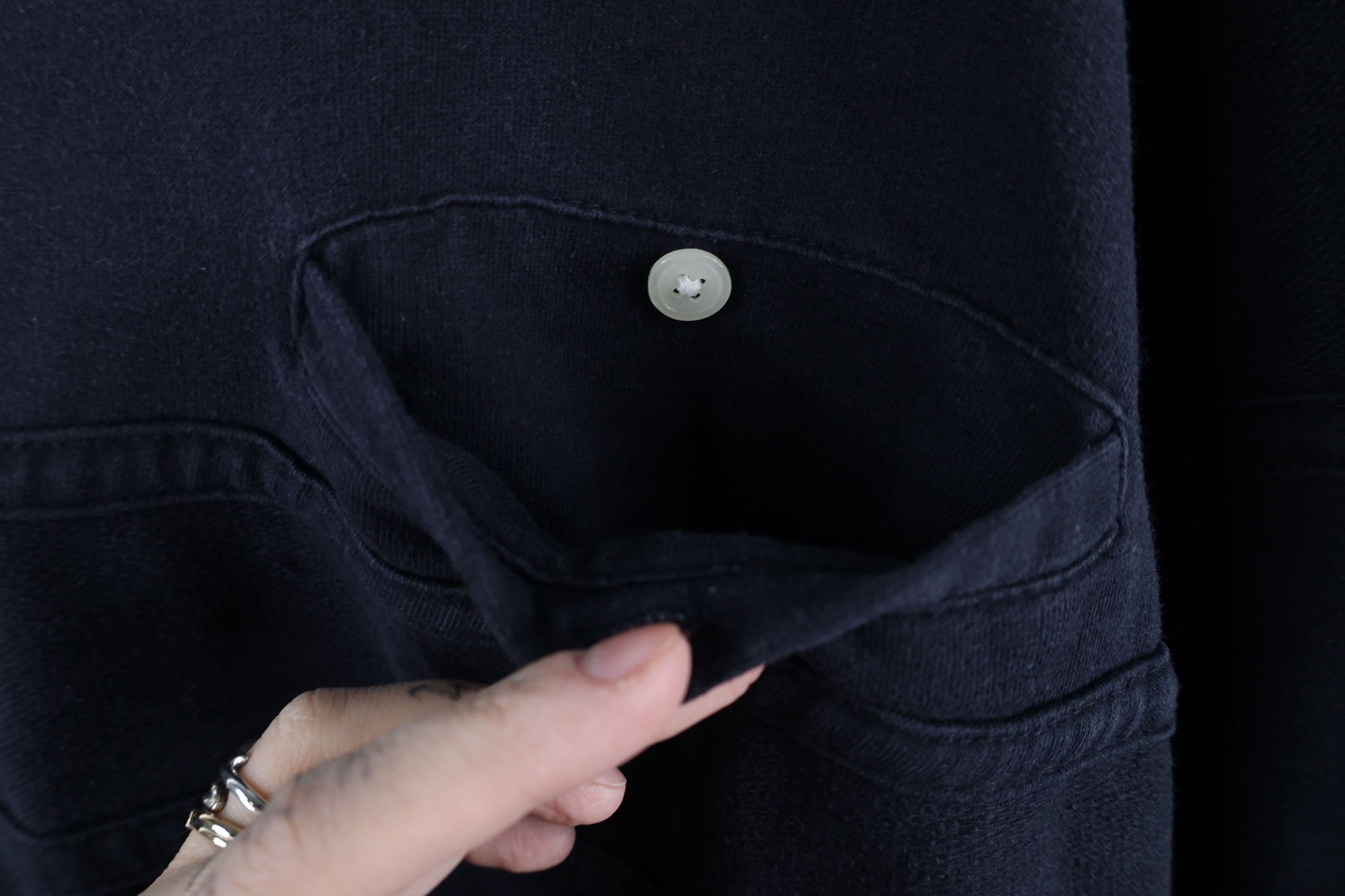 Vintage Vintage 90s Streetwear Pullover Polo Shirt Navy Blue Size US XXL / EU 58 / 5 - 5 Thumbnail