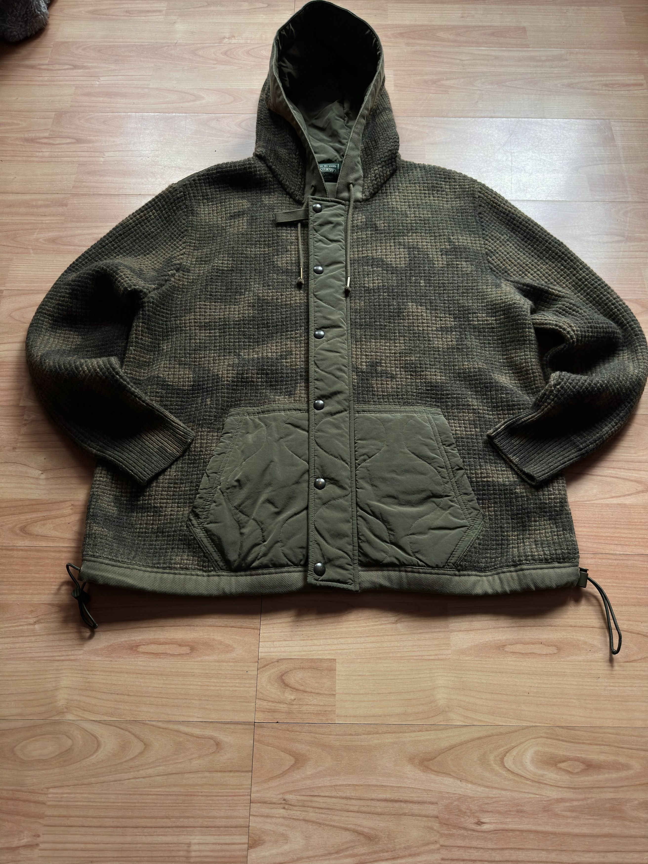 Polo Ralph Lauren Polo Country Ralph Lauren Camo Hybrid Hoody Jacket 100% Wool Size US L / EU 52-54 / 3 - 2 Thumbnail
