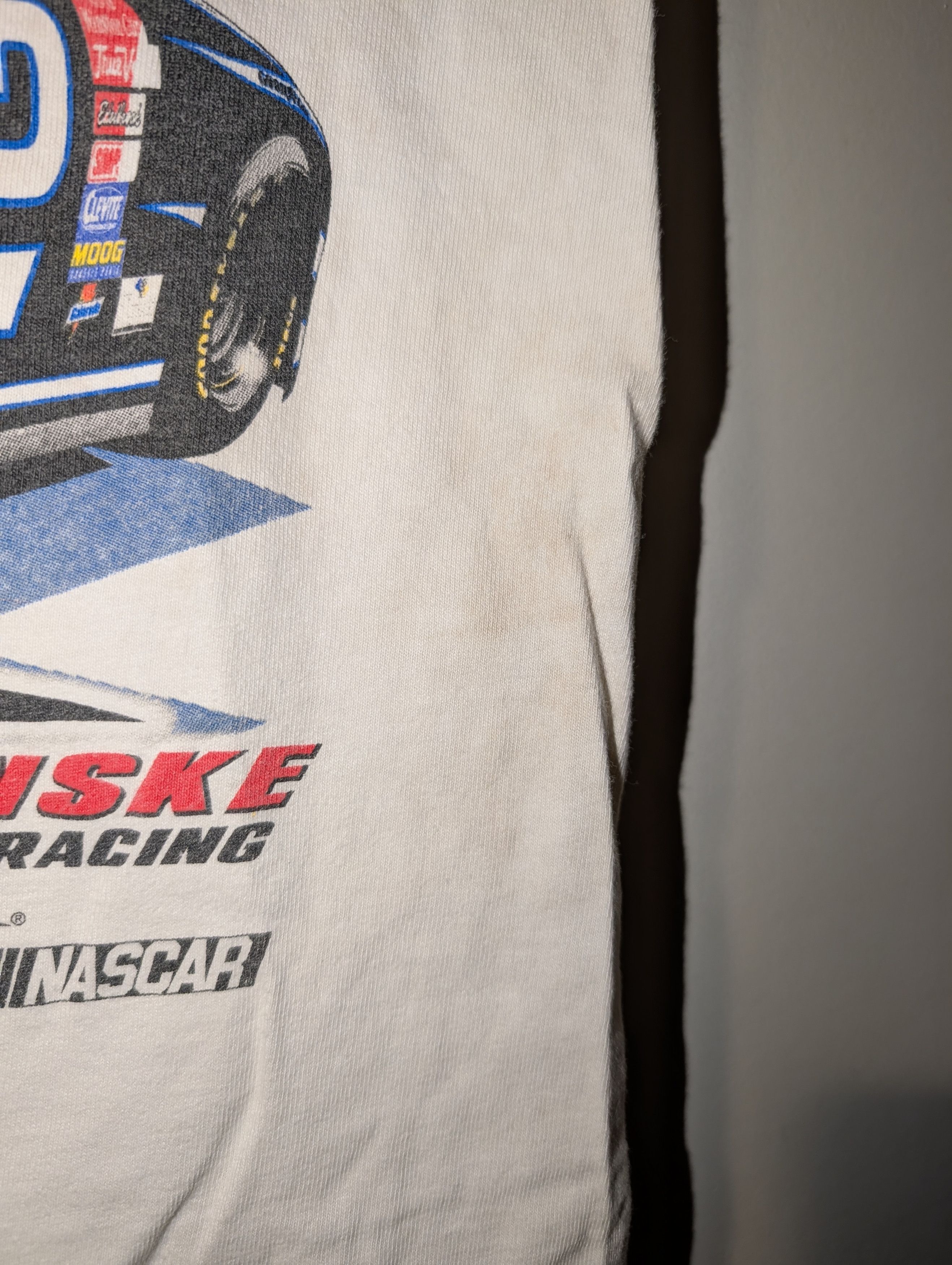 NASCAR Vintage 2000s Ryan Newman #12 Nascar Big Print Shirt Double Size US M / EU 48-50 / 2 - 12 Thumbnail