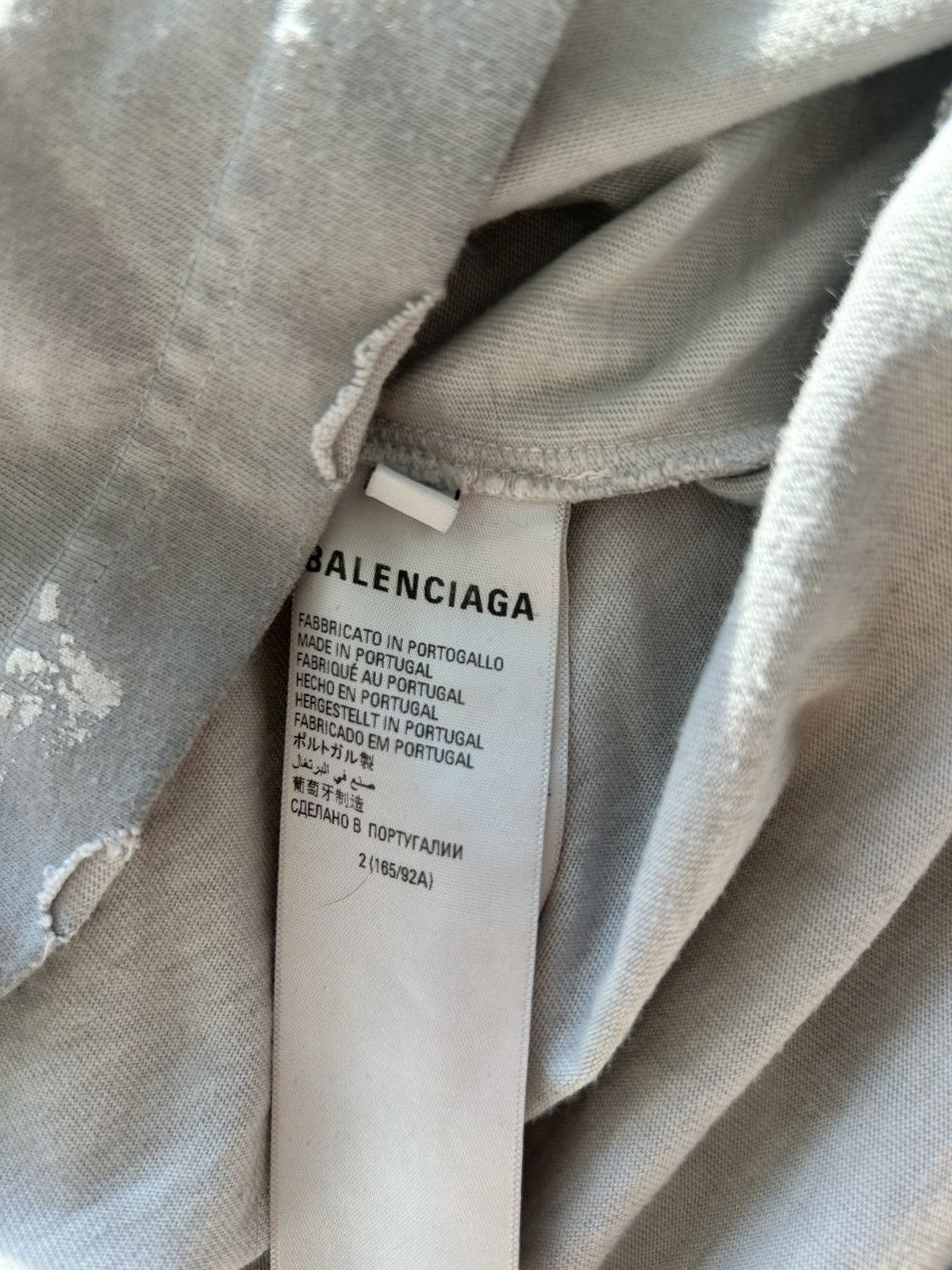 Balenciaga Grey balenciaga tshirt Size US L / EU 52-54 / 3 - 3 Thumbnail