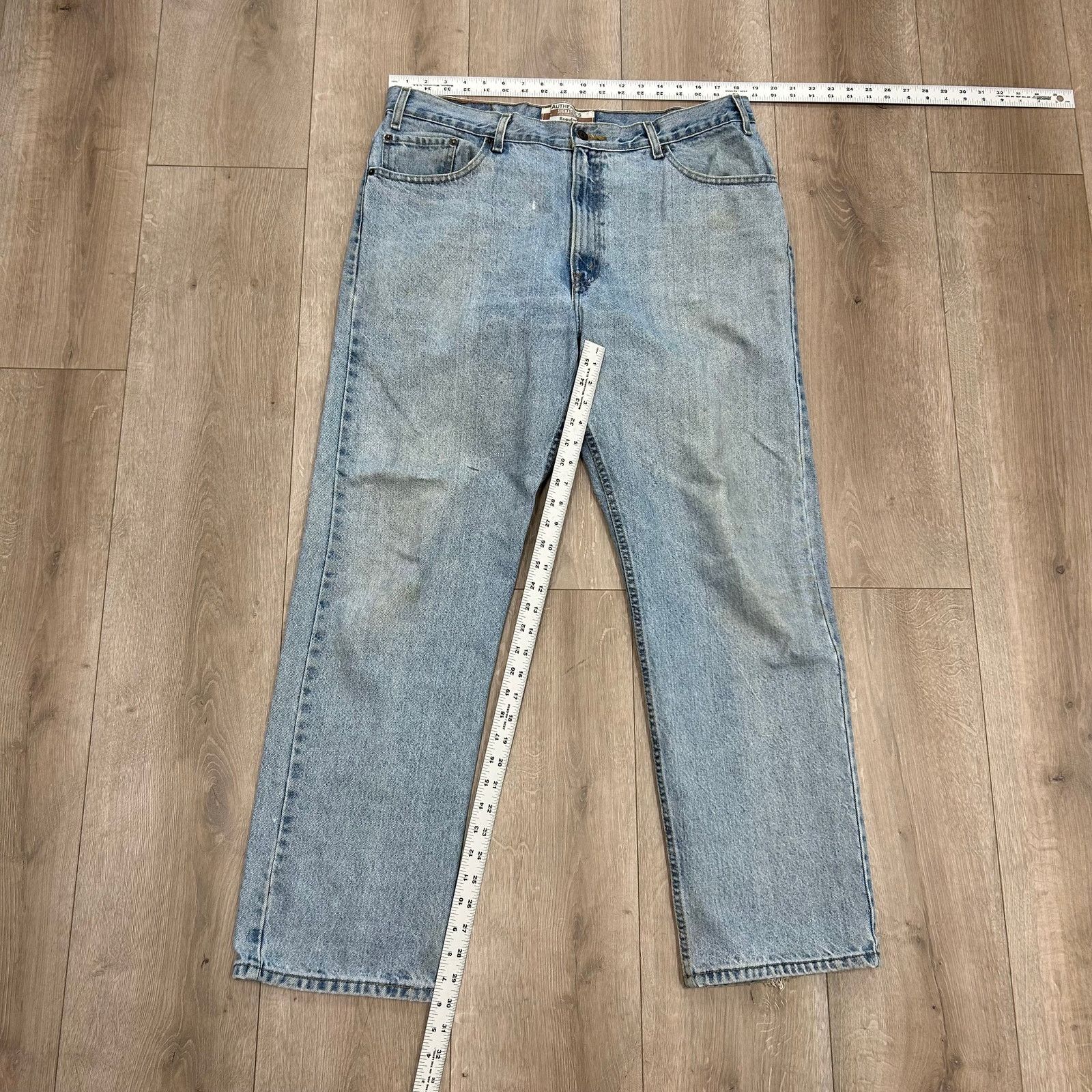 Levi's Levis Signature Authentic Regular Fit Denim Blue Jeans 38x32 Size US 38 / EU 54 - 4 Thumbnail