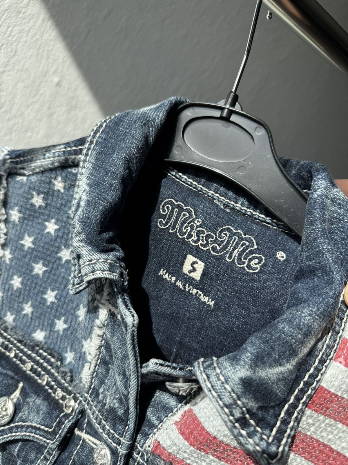 If Six Was Nine × Japanese Brand × Miss Me Miss Me Denim Vest Jacket Japanese y2k cowboy beyonce style Size S / US 4 / IT 40 - 11 Thumbnail