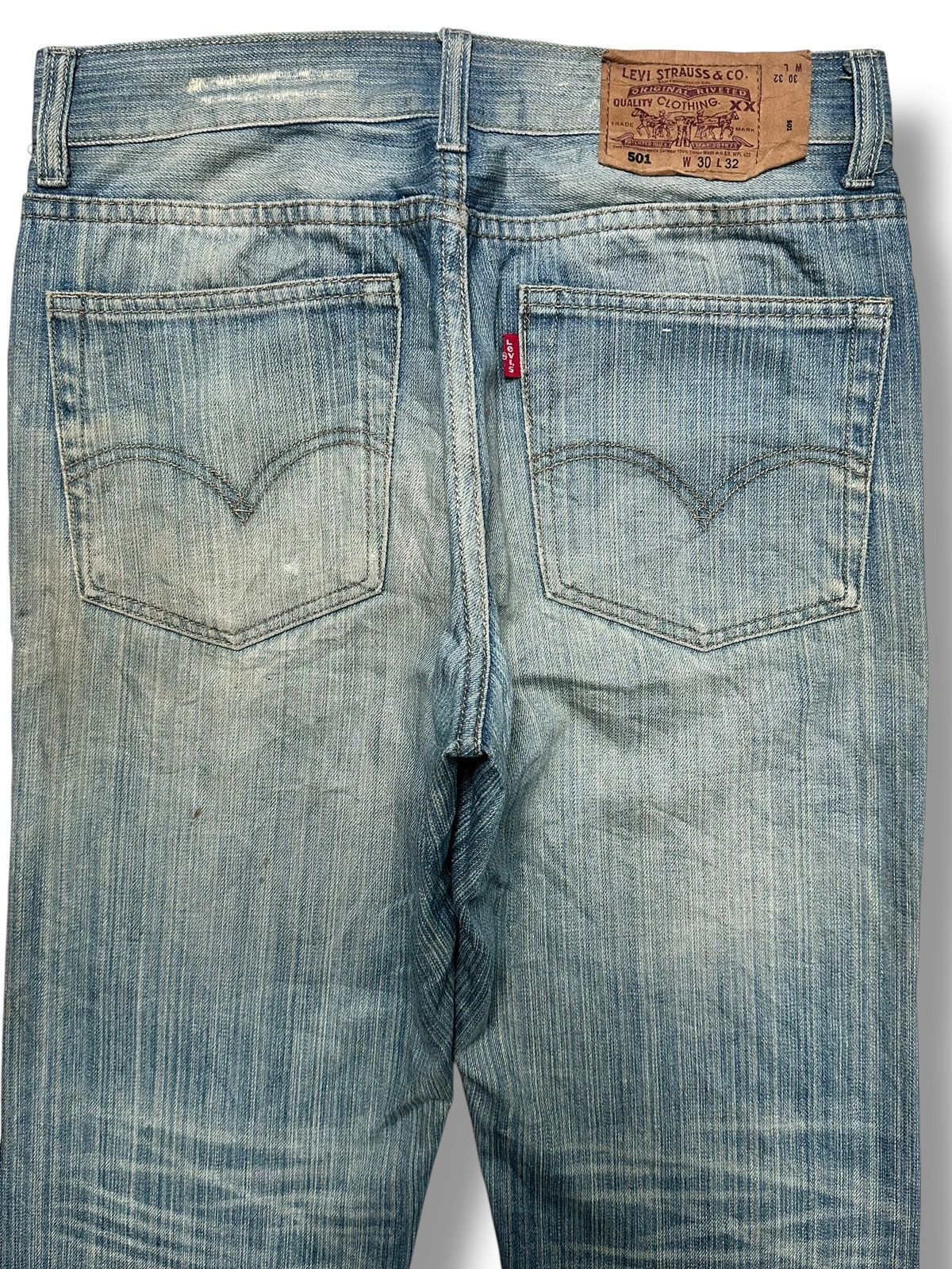 Levi's Levi’s 501 Vintage Distressed Straight Leg Mudwash & Faded Size US 31 - 4 Thumbnail
