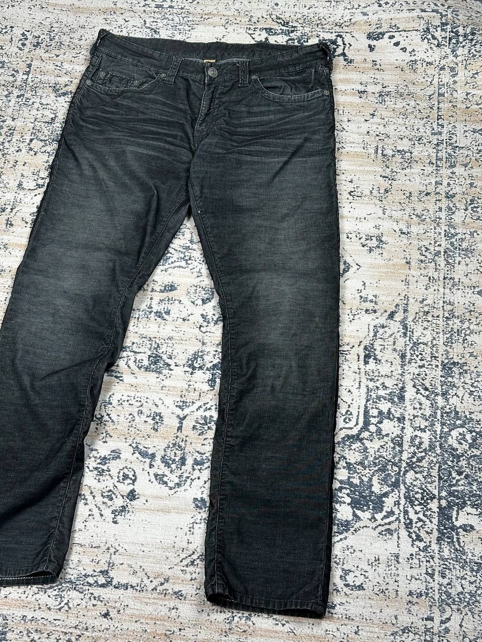 True Religion True Religion Velvet Black Avant Garde Baggy Jeans Denim Size US 36 / EU 52 - 2 Thumbnail