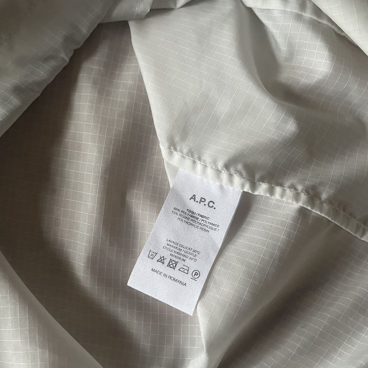 A.P.C. APC translucent wind breaker in white with blue and black Size US L / EU 52-54 / 3 - 4 Thumbnail