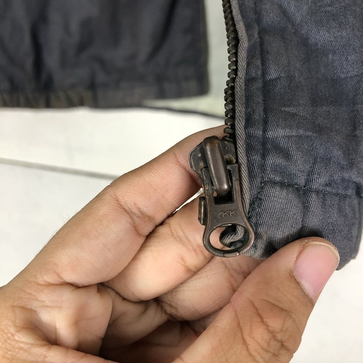 Japanese Brand 🔥VINTAGE DOUBLE BH RUSTY SUKAJAN JACKET JAPAN YOKOSUKA Size US L / EU 52-54 / 3 - 18 Thumbnail