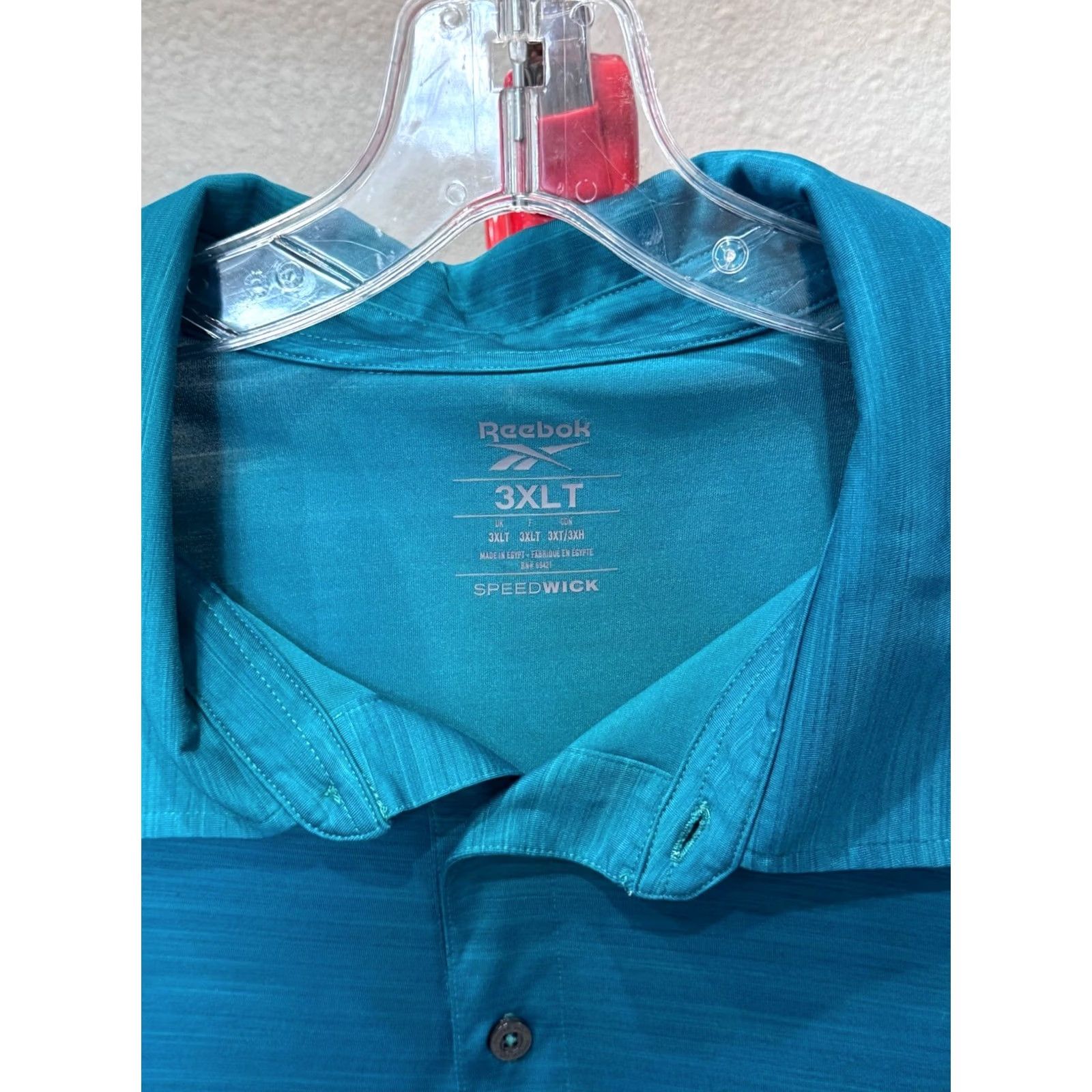 Reebok Reebok POLO SHIRT Golf Sea Green Stripe 3XLT 3XL Tall Mens Size US XXL / EU 58 / 5 - 5 Thumbnail