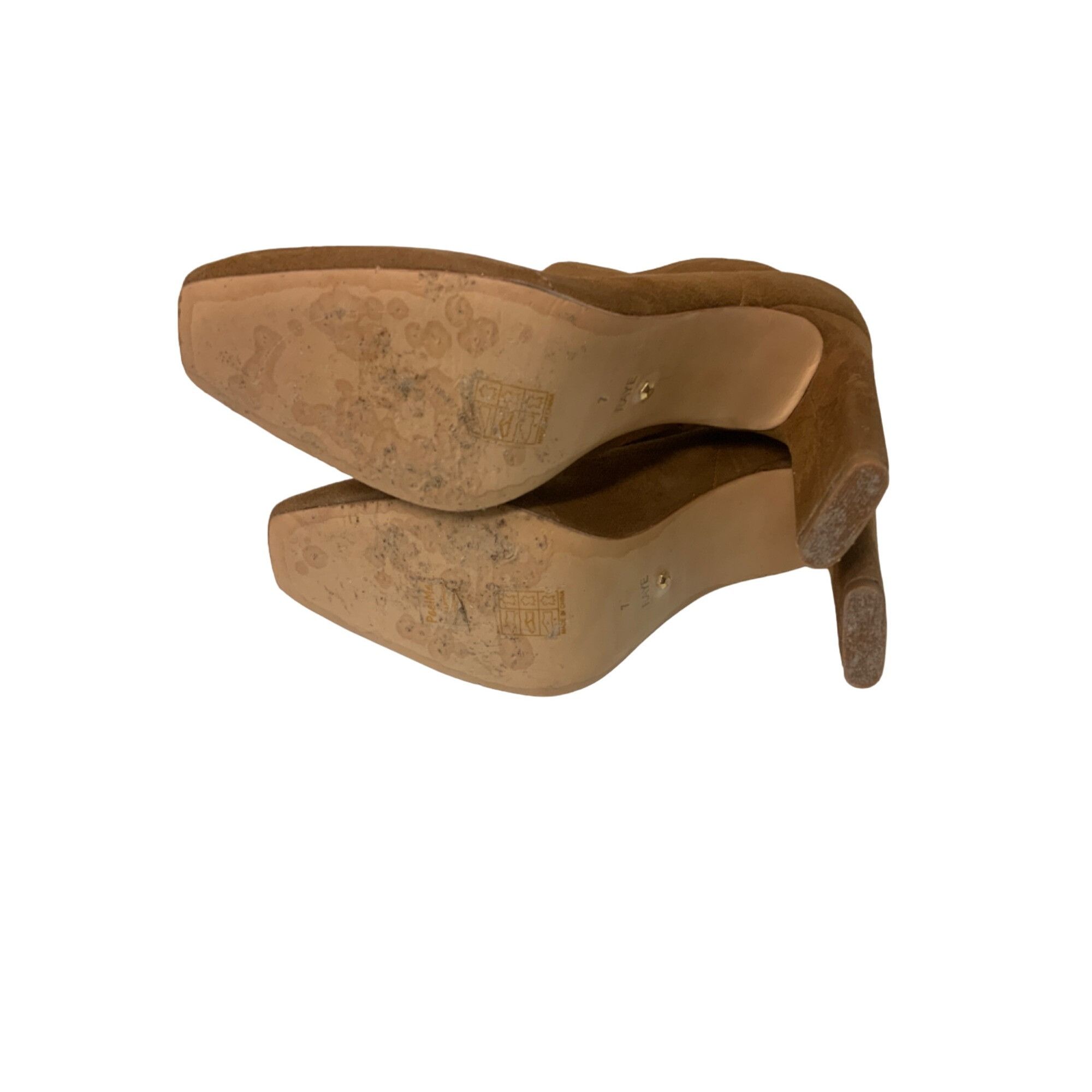 REVOLVE Raye Luxe Taupe Suede High Heel Vista Ankle Boots Size US 7 / IT 37 - 11 Thumbnail
