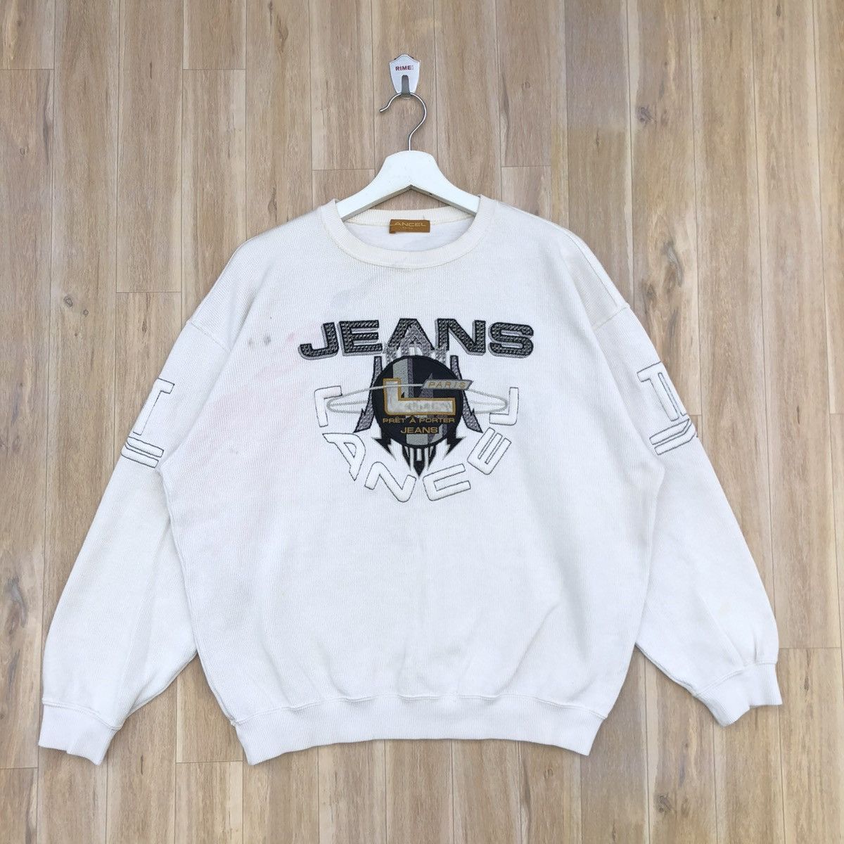 Lancel × Vintage Vintage Lancel Paris Jeans Pullover Sweatshirt Size L / US 10 / IT 46 - 1 Thumbnail
