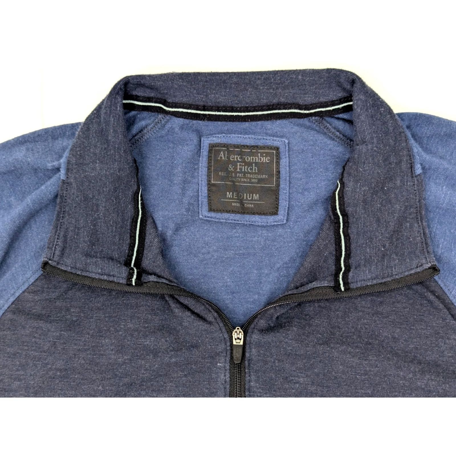 Abercrombie & Fitch Abercrombie & Fitch Shirt 1/4 Zip Lightweight Pullover Mens M Blue EUC Size US M / EU 48-50 / 2 - 2 Thumbnail