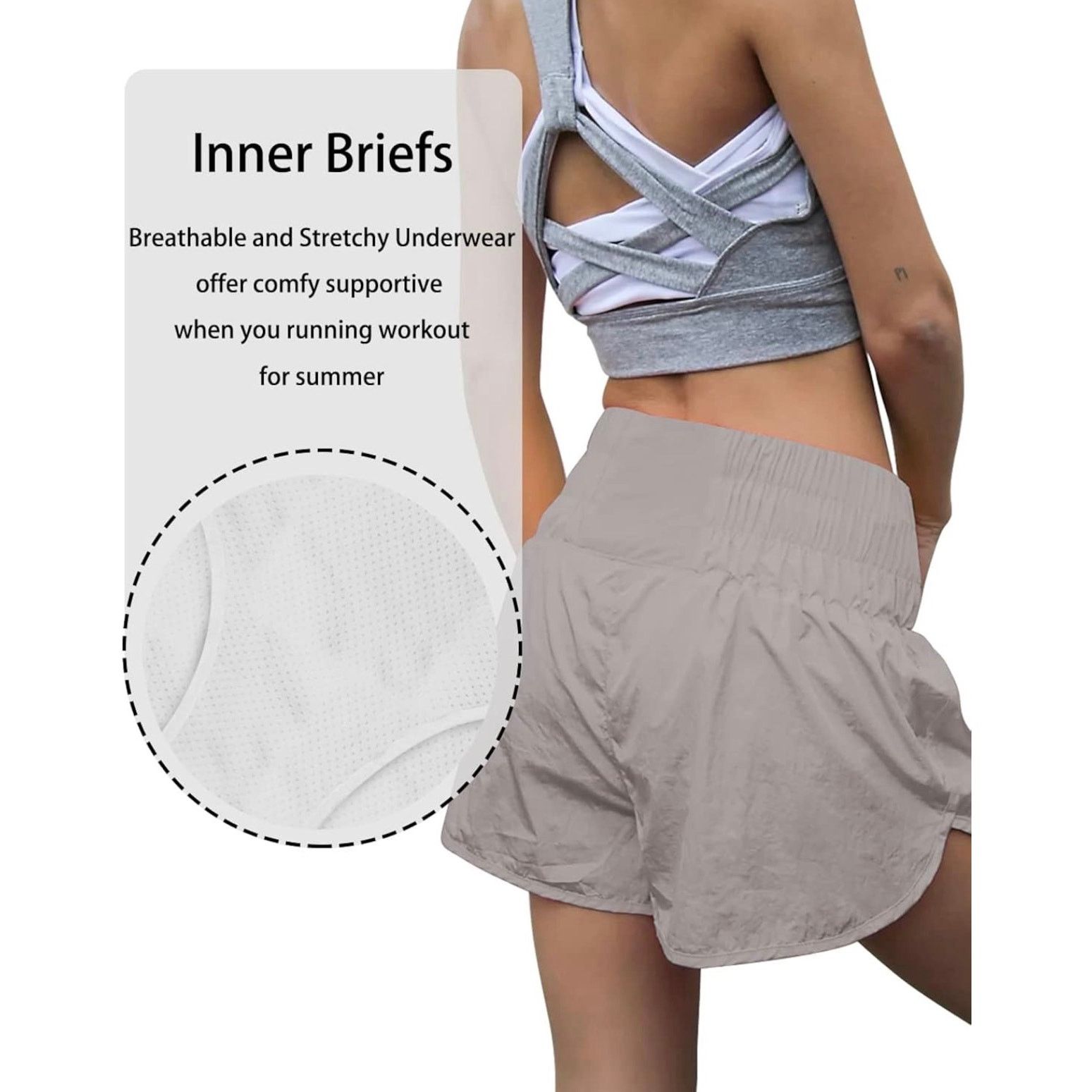 Other AUTOMET Womens High Rise Athletic Shorts Khaki XS Size 24" / US 00 / IT 34 - 3 Thumbnail