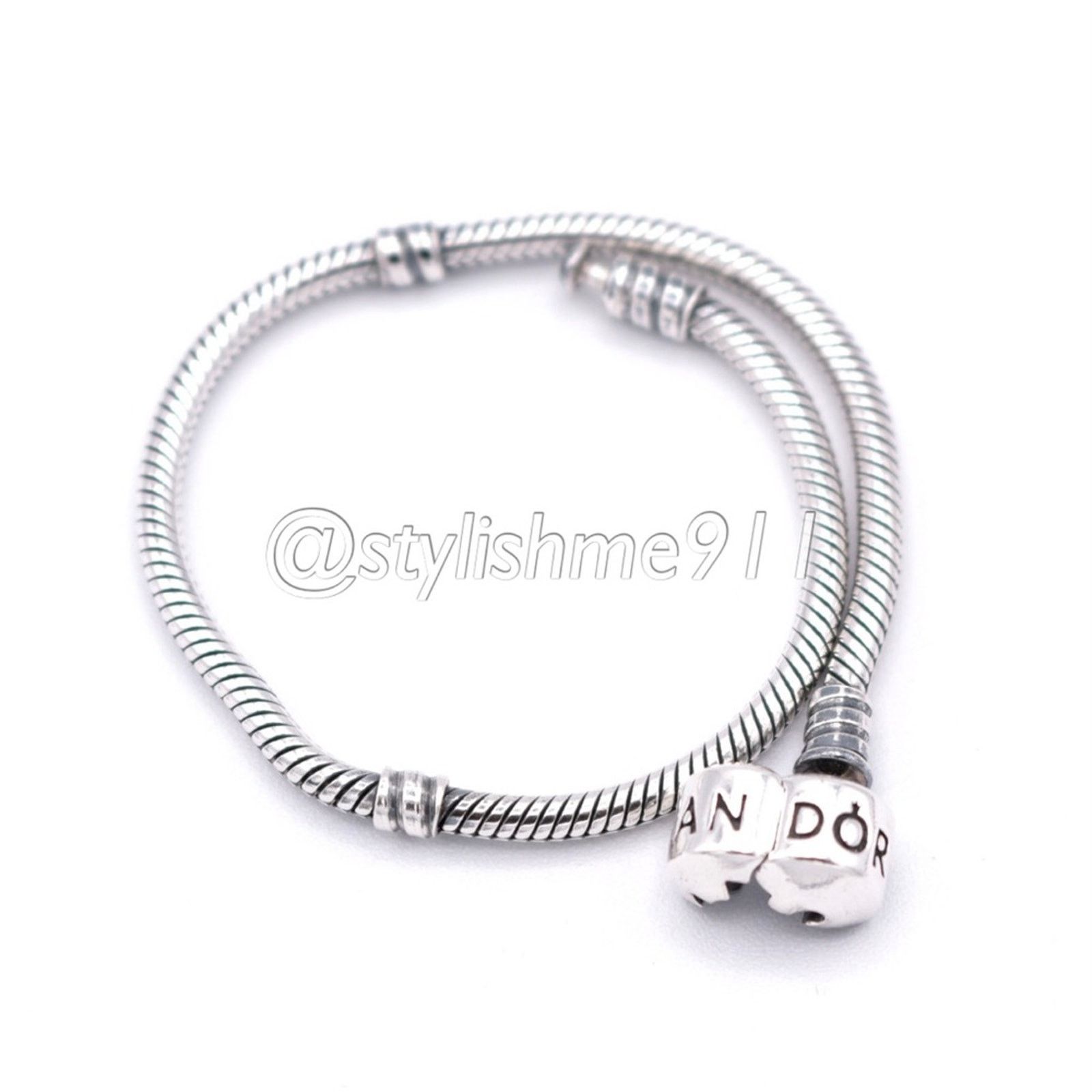 pandora Authentic PANDORA Moments Barrel Clasp Charm Bracelet Size ONE SIZE - 6 Thumbnail