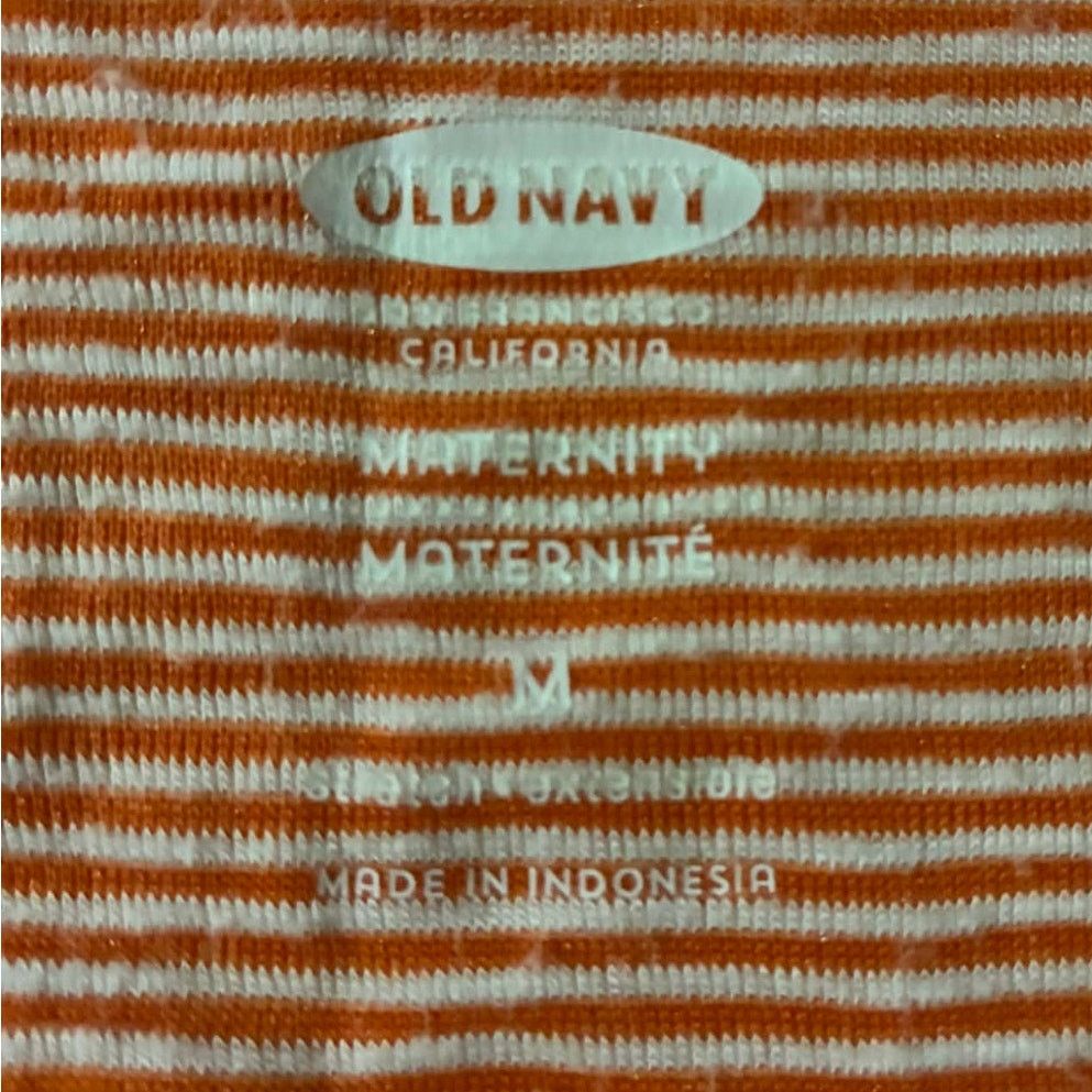 Old Navy Old Navy Orange and White Striped Maternity Tank - M Size M / US 6-8 / IT 42-44 - 3 Thumbnail