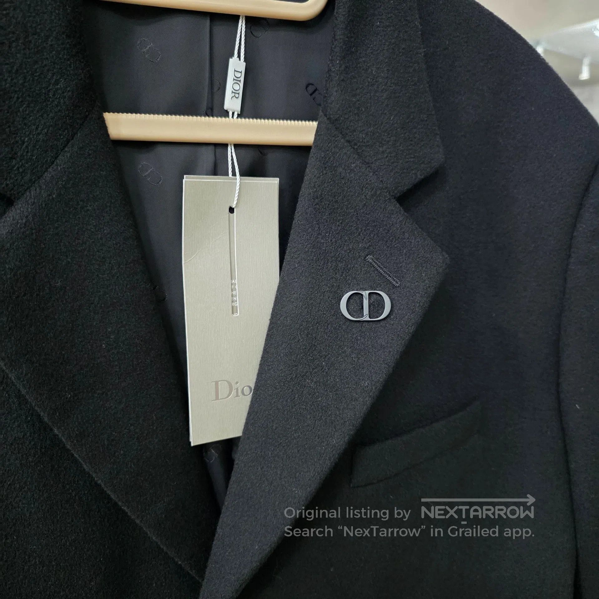 Dior Dior size50 Black goat fur logo coat Size US M / EU 48-50 / 2 - 3 Thumbnail