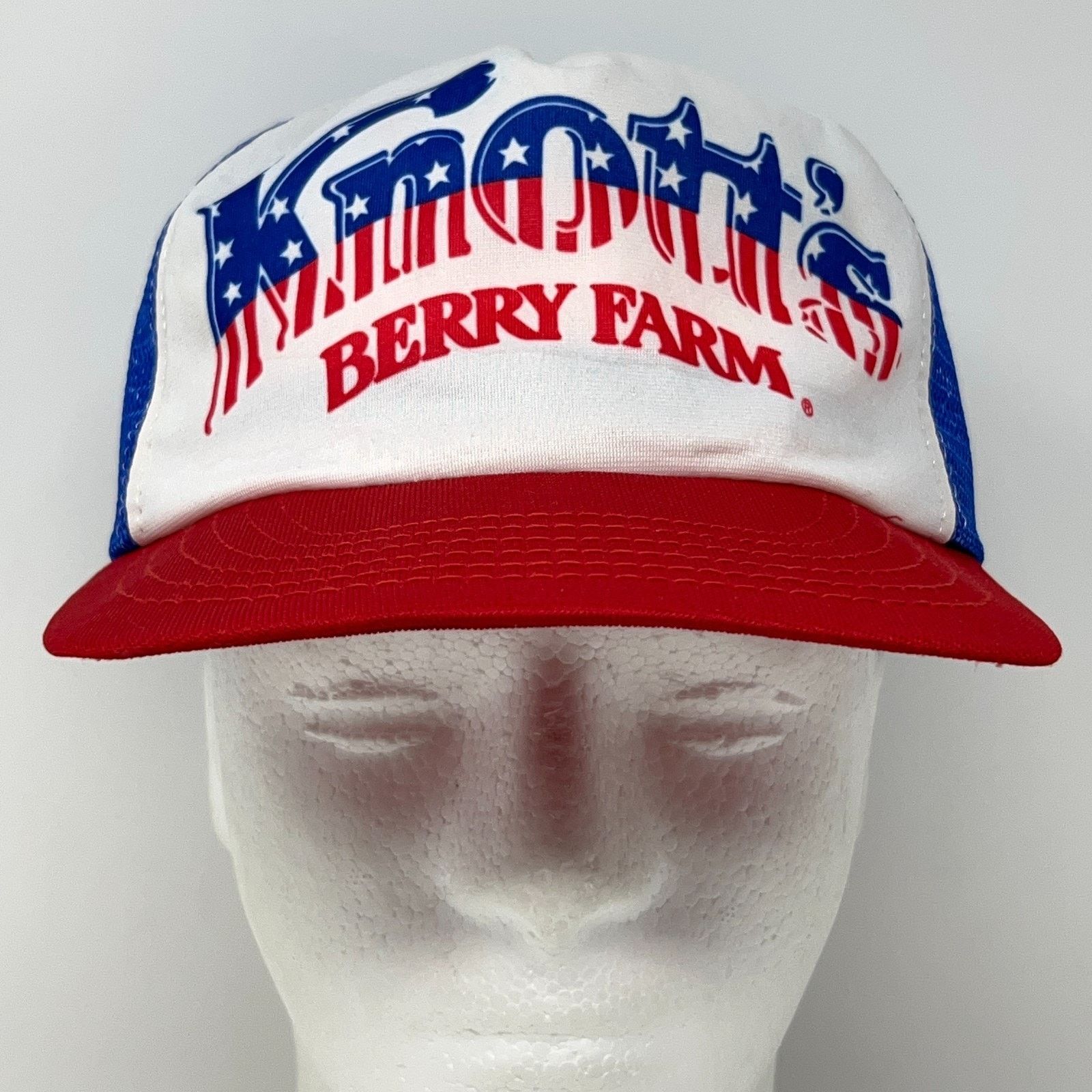 Vintage Vintage 80s Knotts Berry Farm Trucker Hat Baseball Cap Blue Size ONE SIZE - 2 Thumbnail