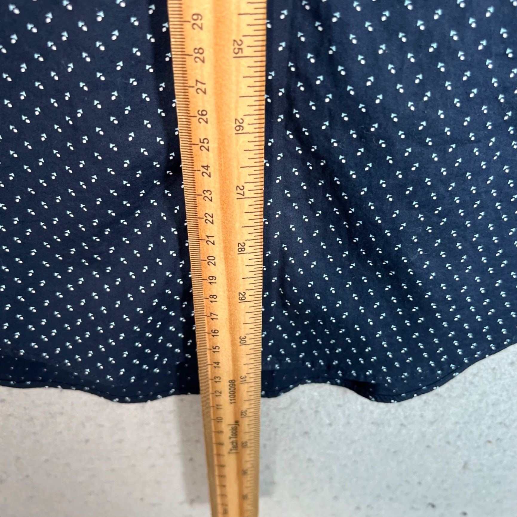 Bonobos Bonobos Slim Fit Shirt Mens 15 / 34 Long Sleeve Blue W/ White Dotted Pattern Size US S / EU 44-46 / 1 - 7 Thumbnail