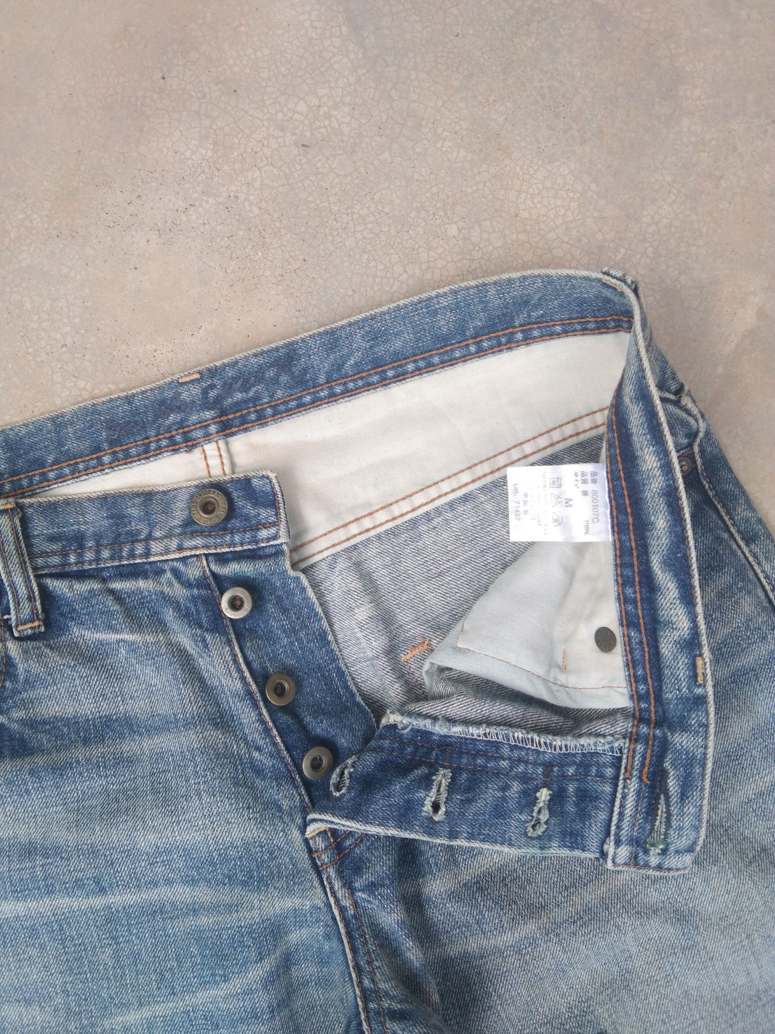 Japanese Brand Vintage Japanese Brand Distressed Jeans 32x31 Size US 32 / EU 48 - 6 Thumbnail