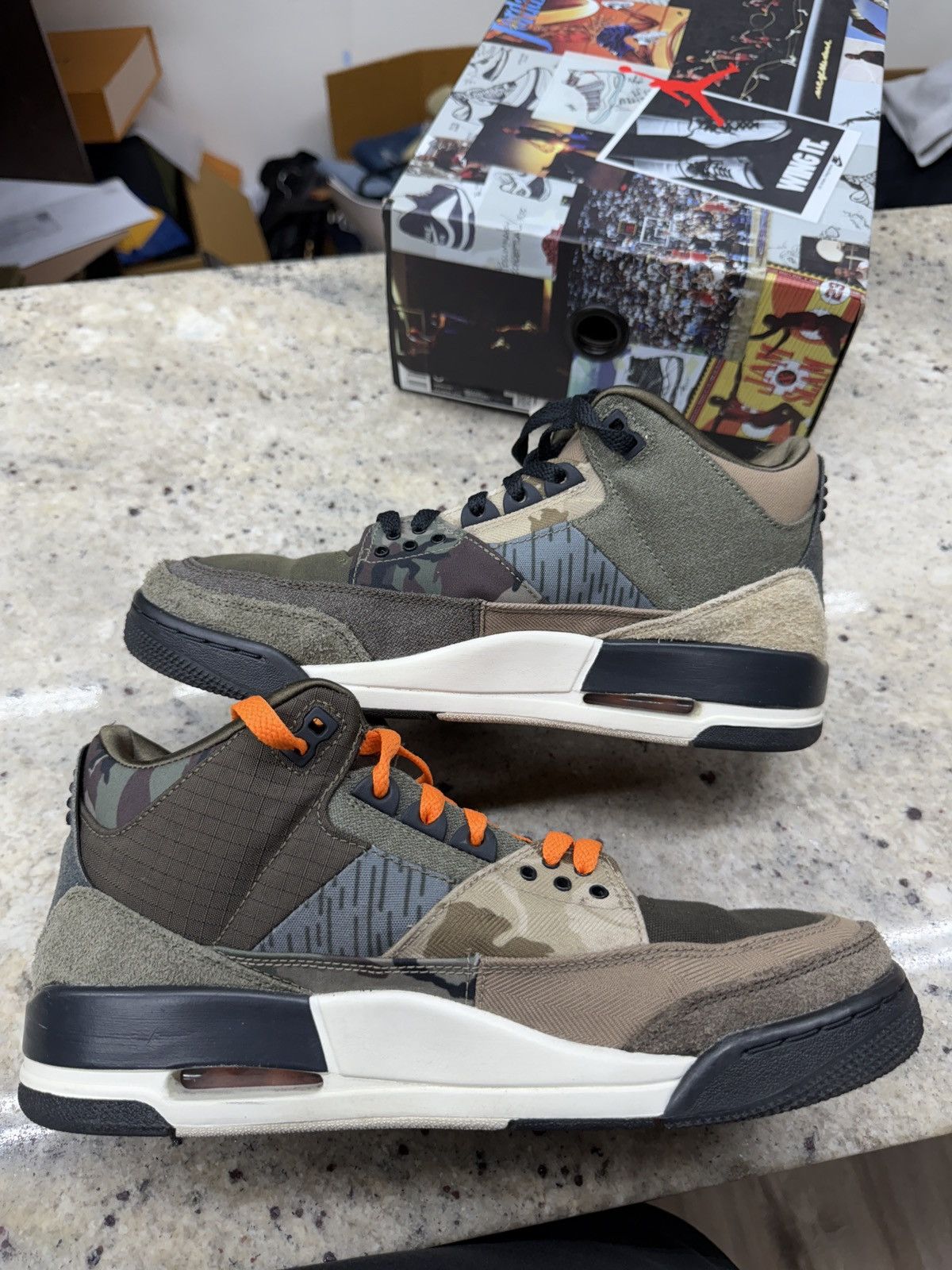Jordan Brand Jordan 3 Retro Patchwork Camo Size US 9.5 / EU 42-43 - 2 Thumbnail