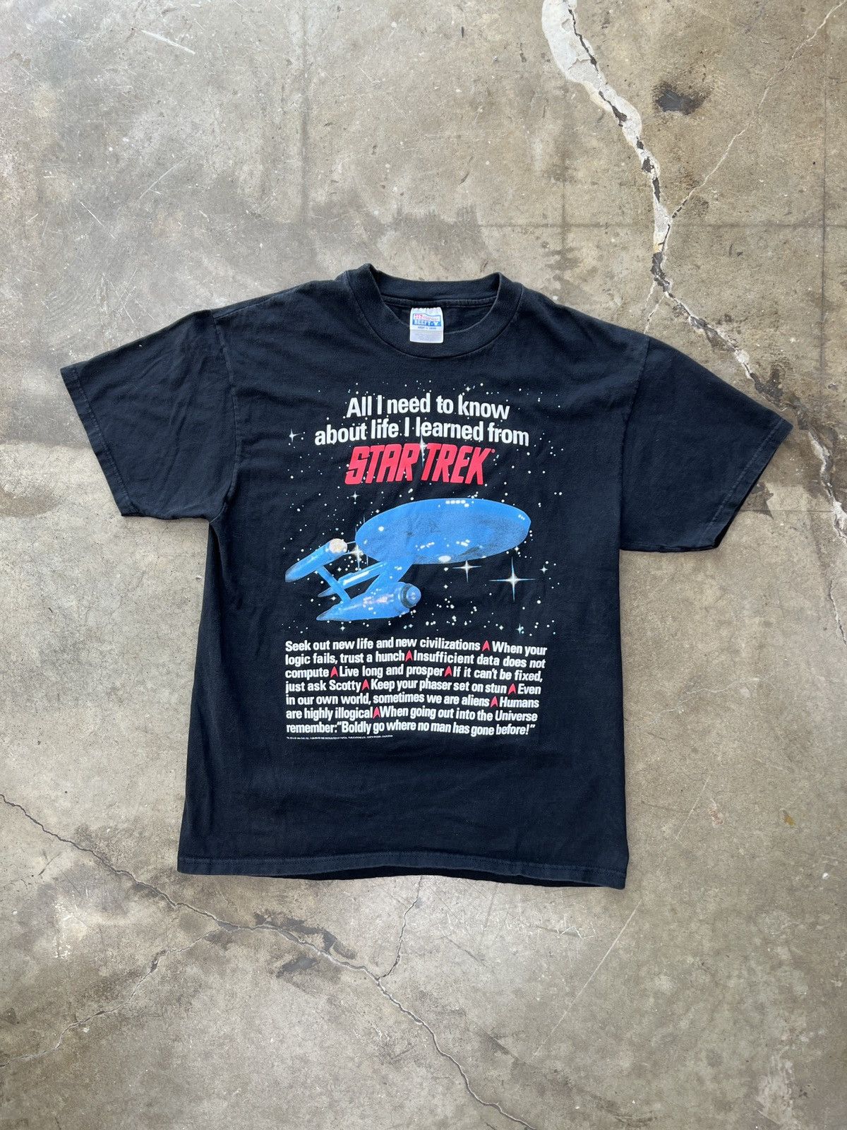 Vintage Vintage 1994 Star Trek Enterprise TV Movie Promo Tee Size US L / EU 52-54 / 3 - 2 Thumbnail