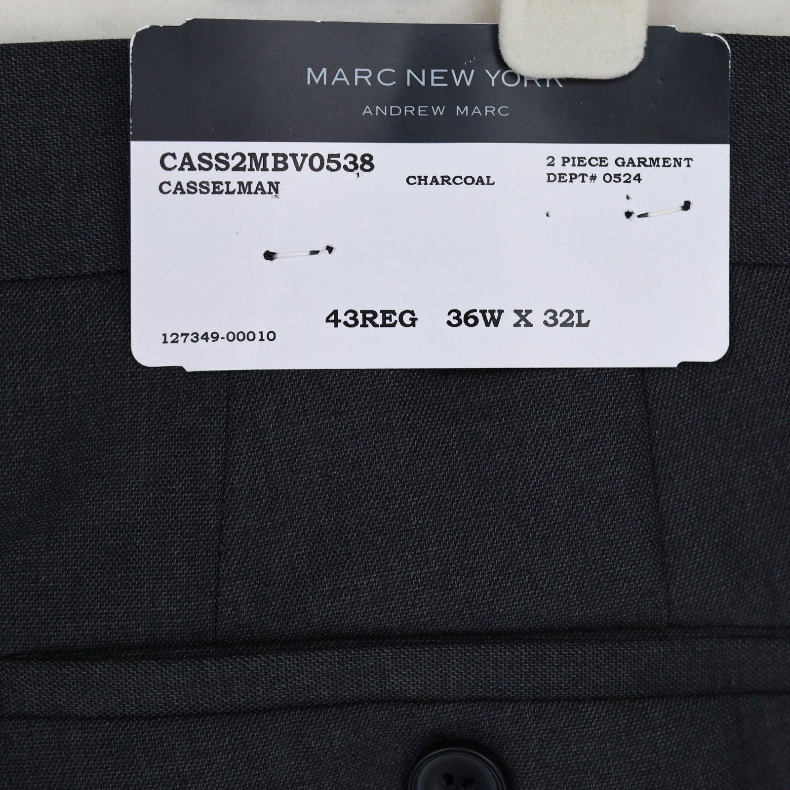 The Unbranded Brand Marc New York by Andrew Marc Men's Grey Dress Pants 36x32 Size US 36 / EU 52 - 7 Thumbnail