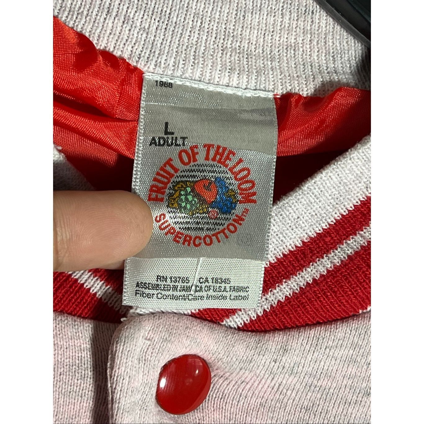 Fruit Of The Loom Vintage 90s Ohio State Buckeyes University Bomber Jacket Size US L / EU 52-54 / 3 - 2 Thumbnail
