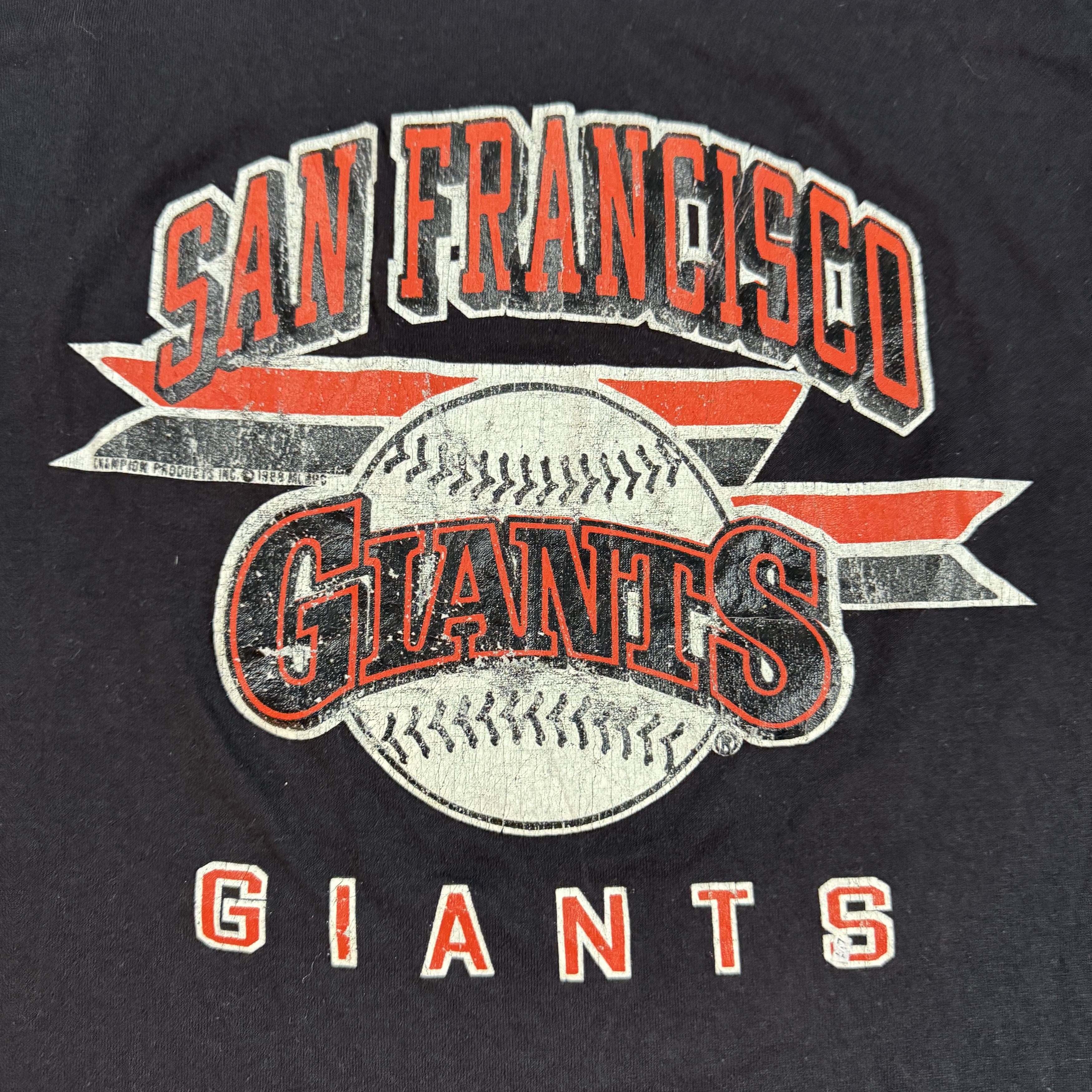 Champion × MLB × Vintage 1988 Vintage Black San Francisco Giants Champion T-Shirt Size US L / EU 52-54 / 3 - 2 Thumbnail