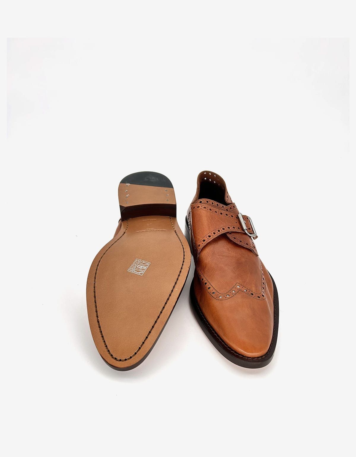 Balenciaga Balenciaga Marron Caramel Calf Leather Monk Size US 11 / EU 44 - 5 Thumbnail