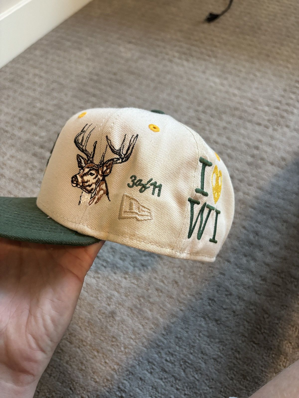 New Era Lord Fubu Greenbay Packers Fitted Size ONE SIZE - 2 Thumbnail