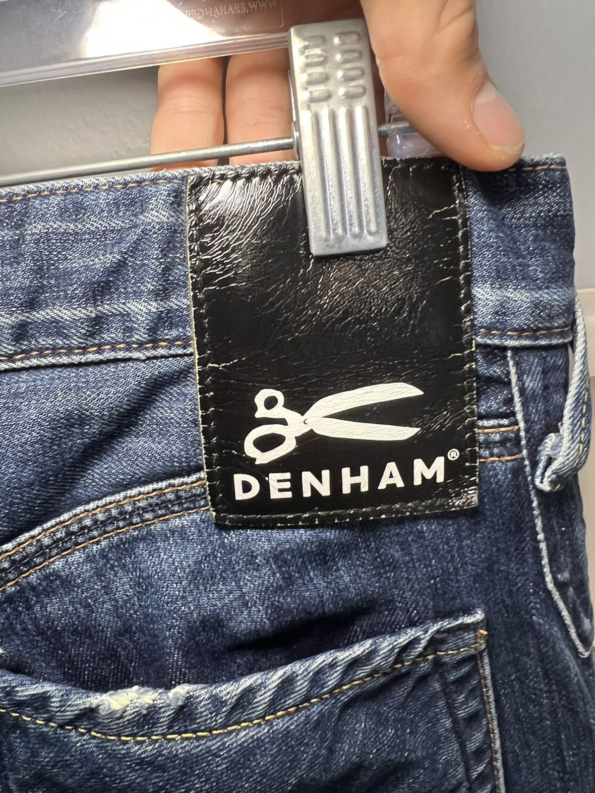 DENHAM Vintage Denham curved slim blue jeans Size US 29 - 3 Thumbnail